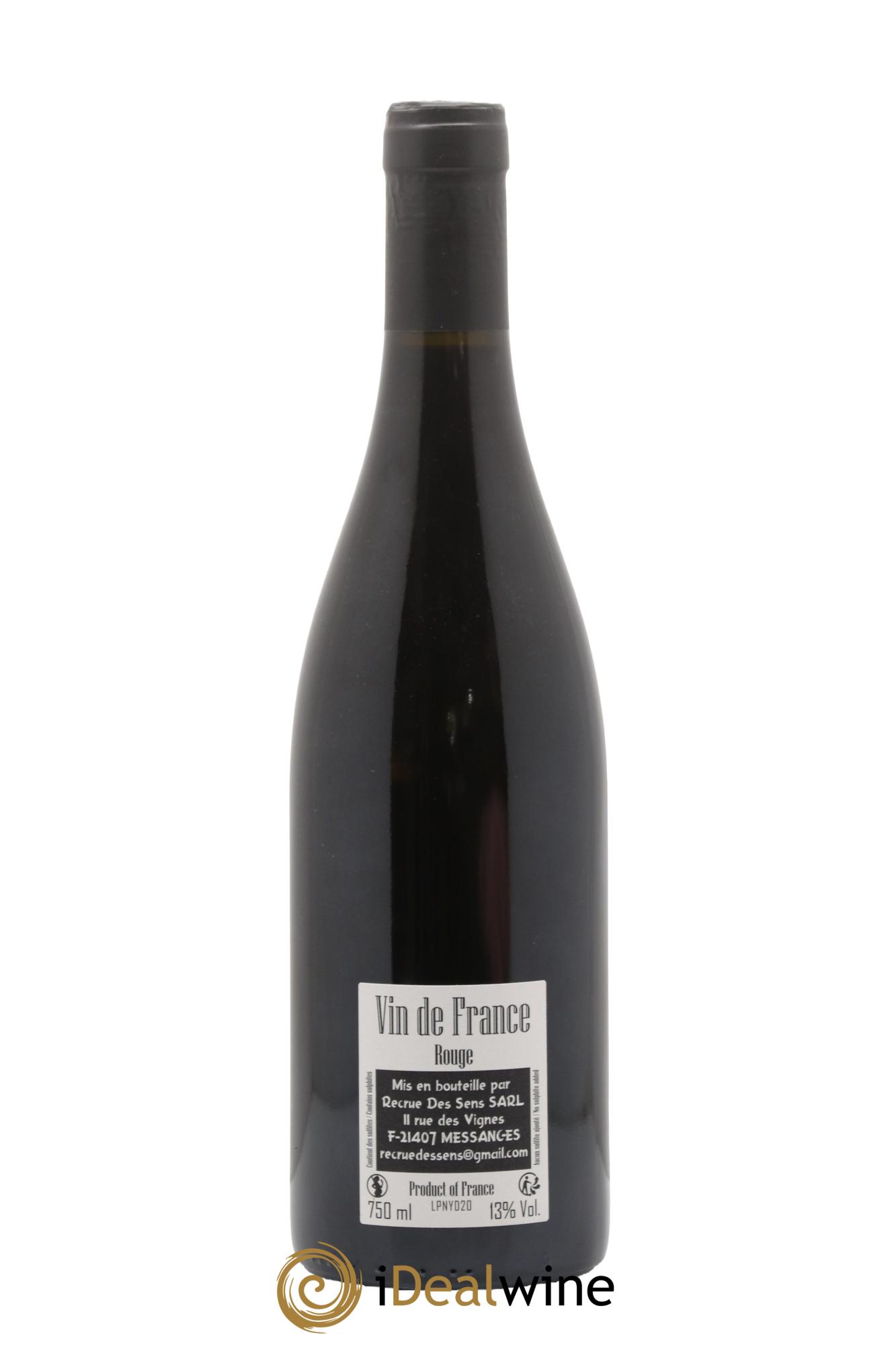 Vin de France Picolnax Yann Durieux - Recrue des Sens 2020 - Lot of 1 bottle - 1