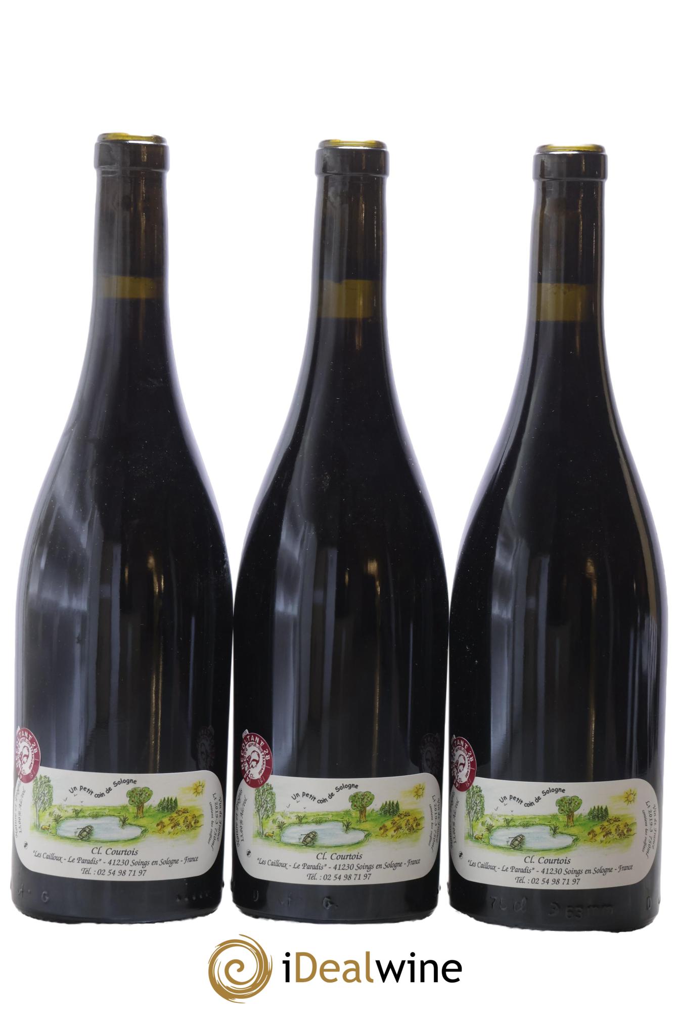 Vin de France Racines Les Cailloux du Paradis - Claude Courtois 2019 - Lot of 3 bottles - 1