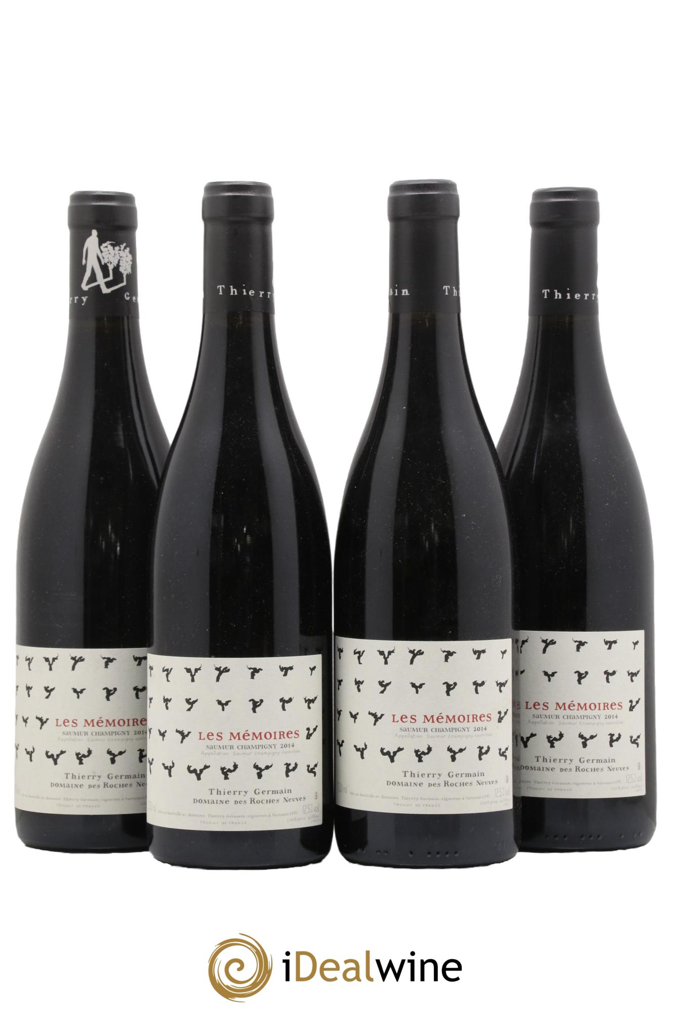 Saumur-Champigny Les Mémoires Domaine des Roches Neuves - Thierry Germain 2014 - Lot de 4 bouteilles - 0