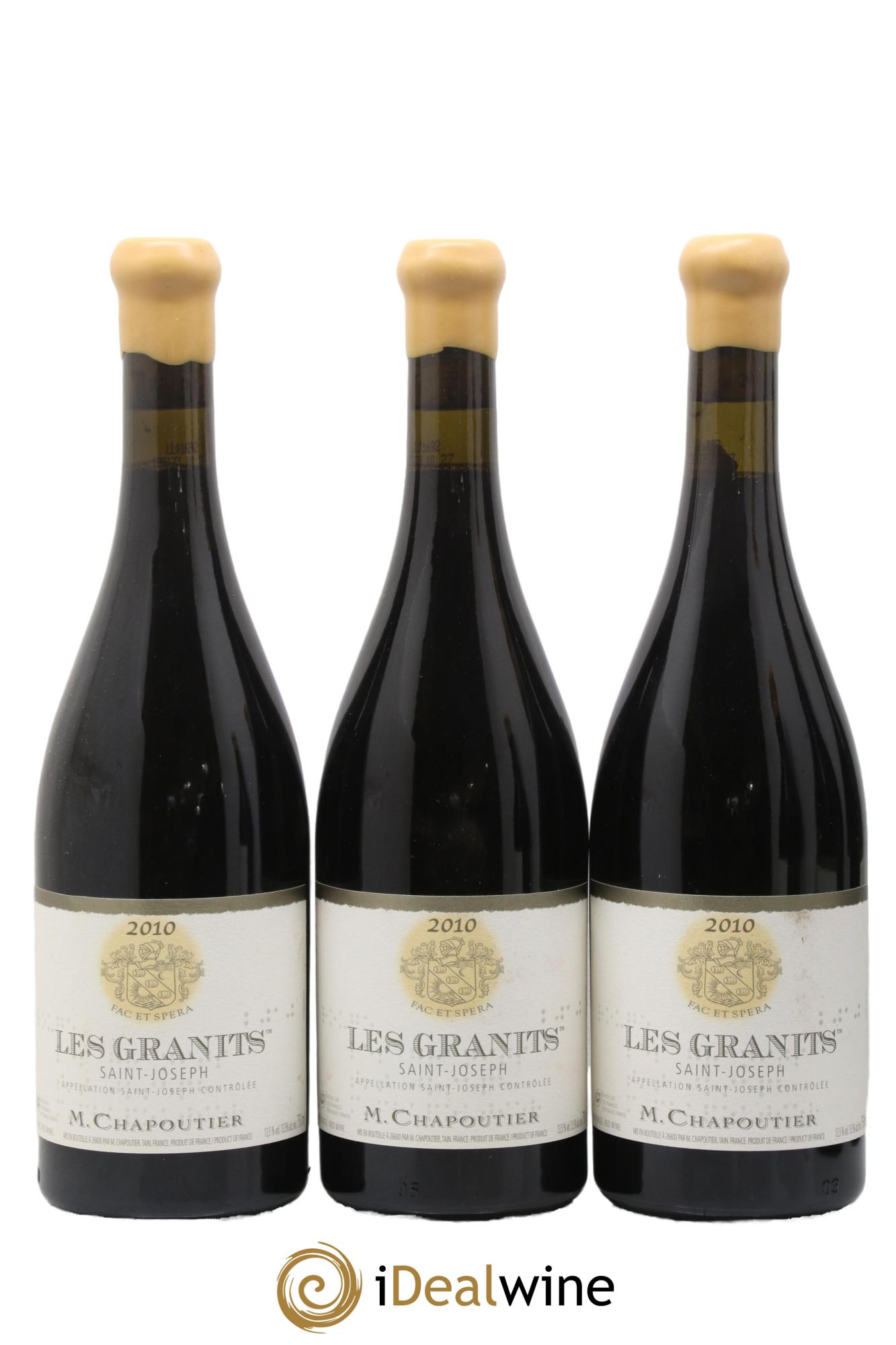 Saint-Joseph Les Granits Chapoutier 2010 - Posten von 6 Flaschen - 1