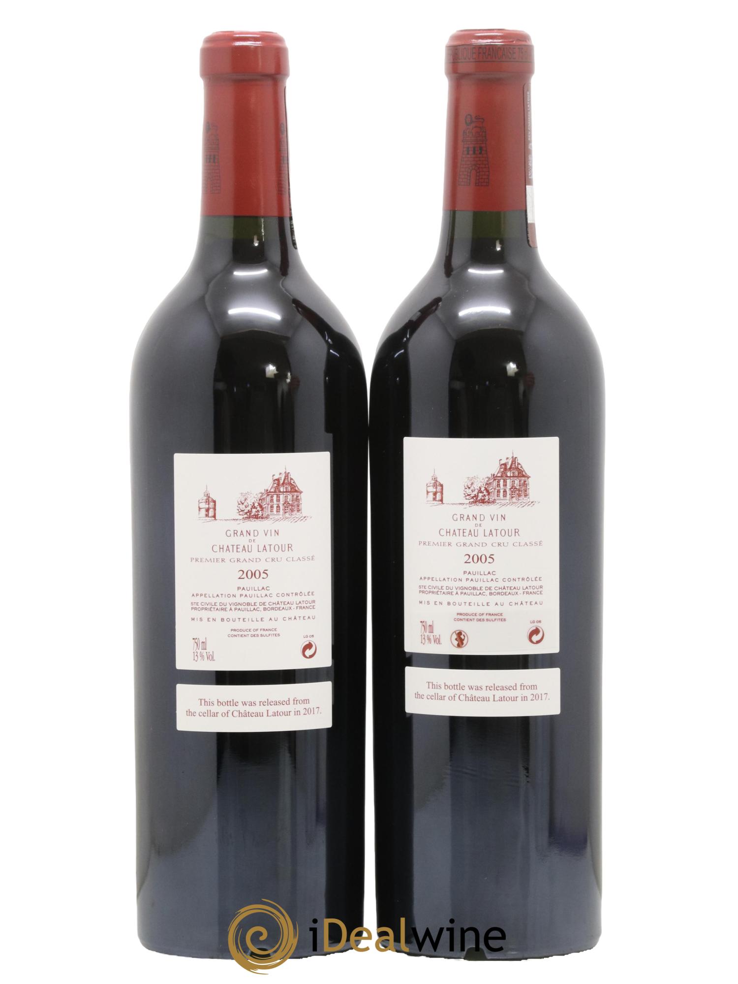 Château Latour 1er Grand Cru Classé 2005 - Lot de 2 bouteilles - 1