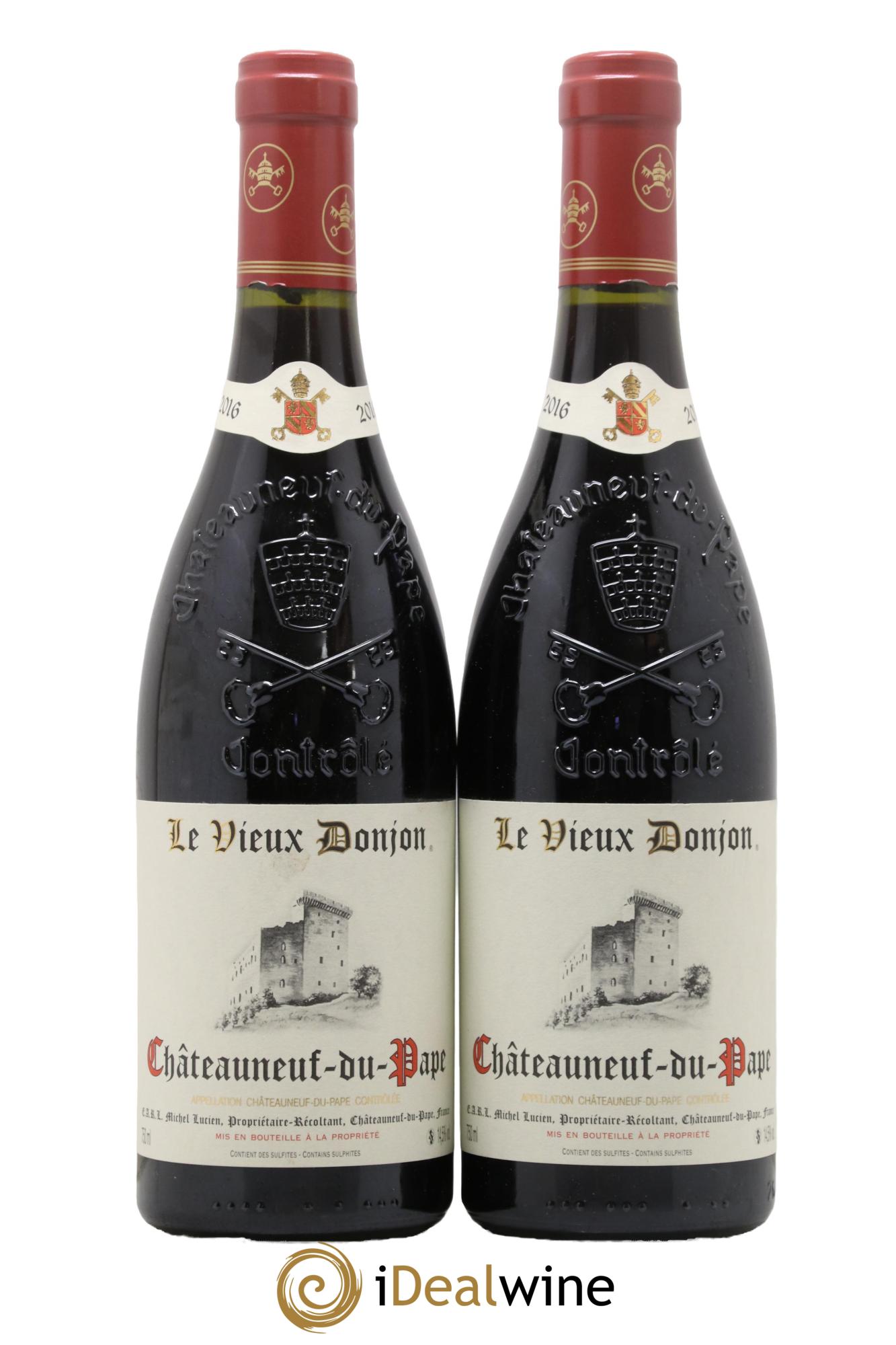 Châteauneuf-du-Pape Le Vieux Donjon Michel Lucien 2016 - Lot de 2 bouteilles - 0