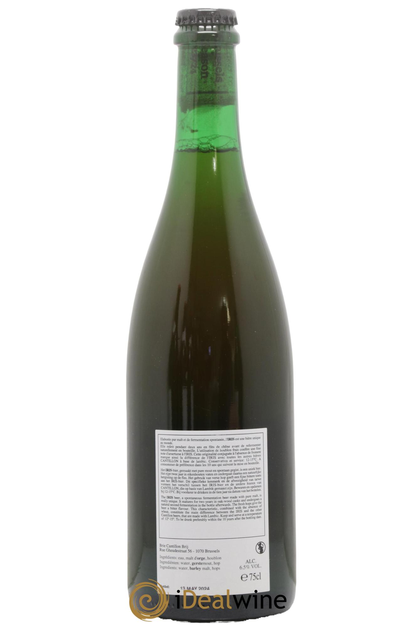 Bière Cuvée Iris Gueuze Cantilon (bottled 2024) - Lot de 1 bouteille - 1