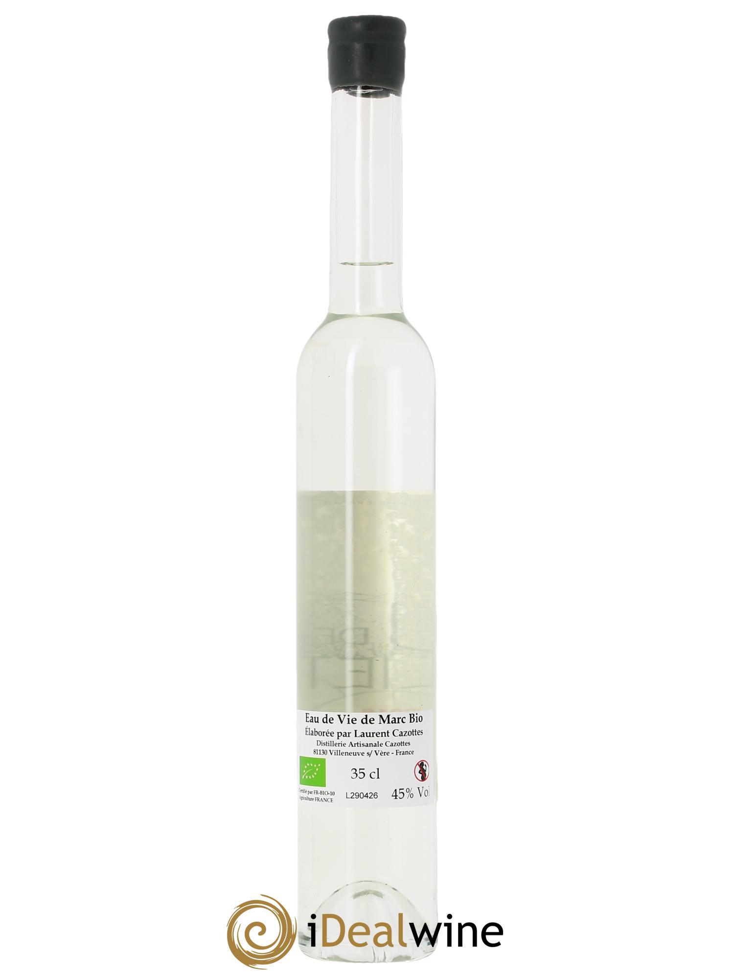 Eau de vie de marc Clos Joliette Distillerie Cazottes  2016 - Lot of 1 bottle - 1
