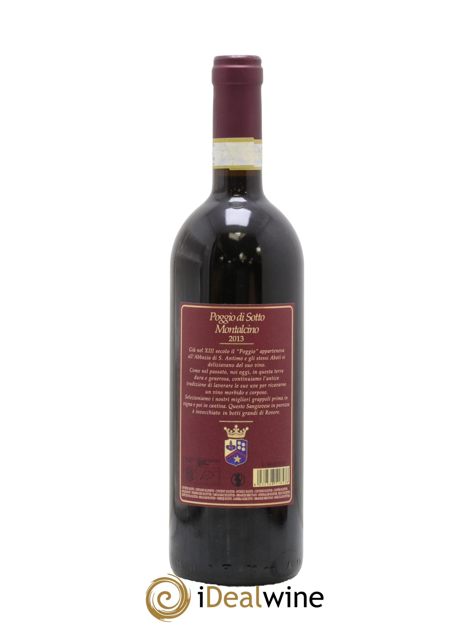 Brunello di Montalcino DOCG Poggio di Sotto 2013 - Lot of 1 bottle - 1