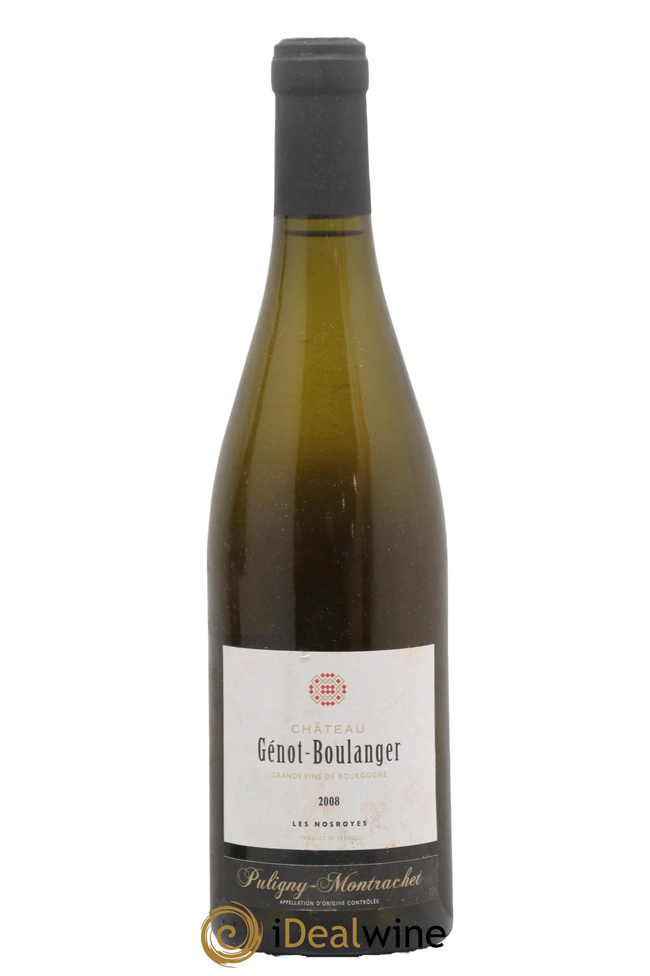 Puligny-Montrachet Les Nosroyes Génot-Boulanger (Domaine) 2008 - Lot of 1 bottle - 0