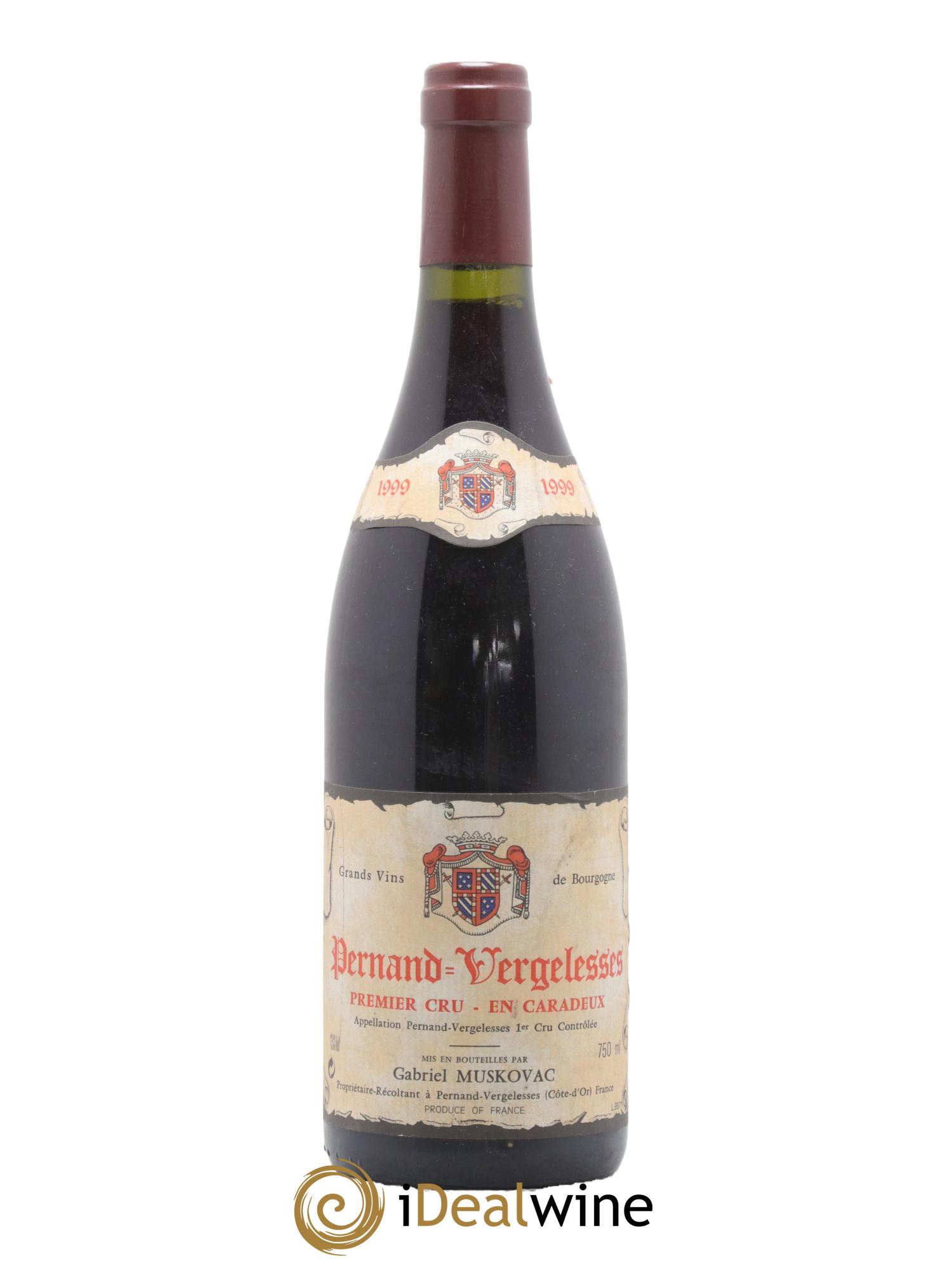 Pernand-Vergelesses 1er Cru En Caradeux Domaine Muskovac 1999 - Lot de 1 bouteille - 0