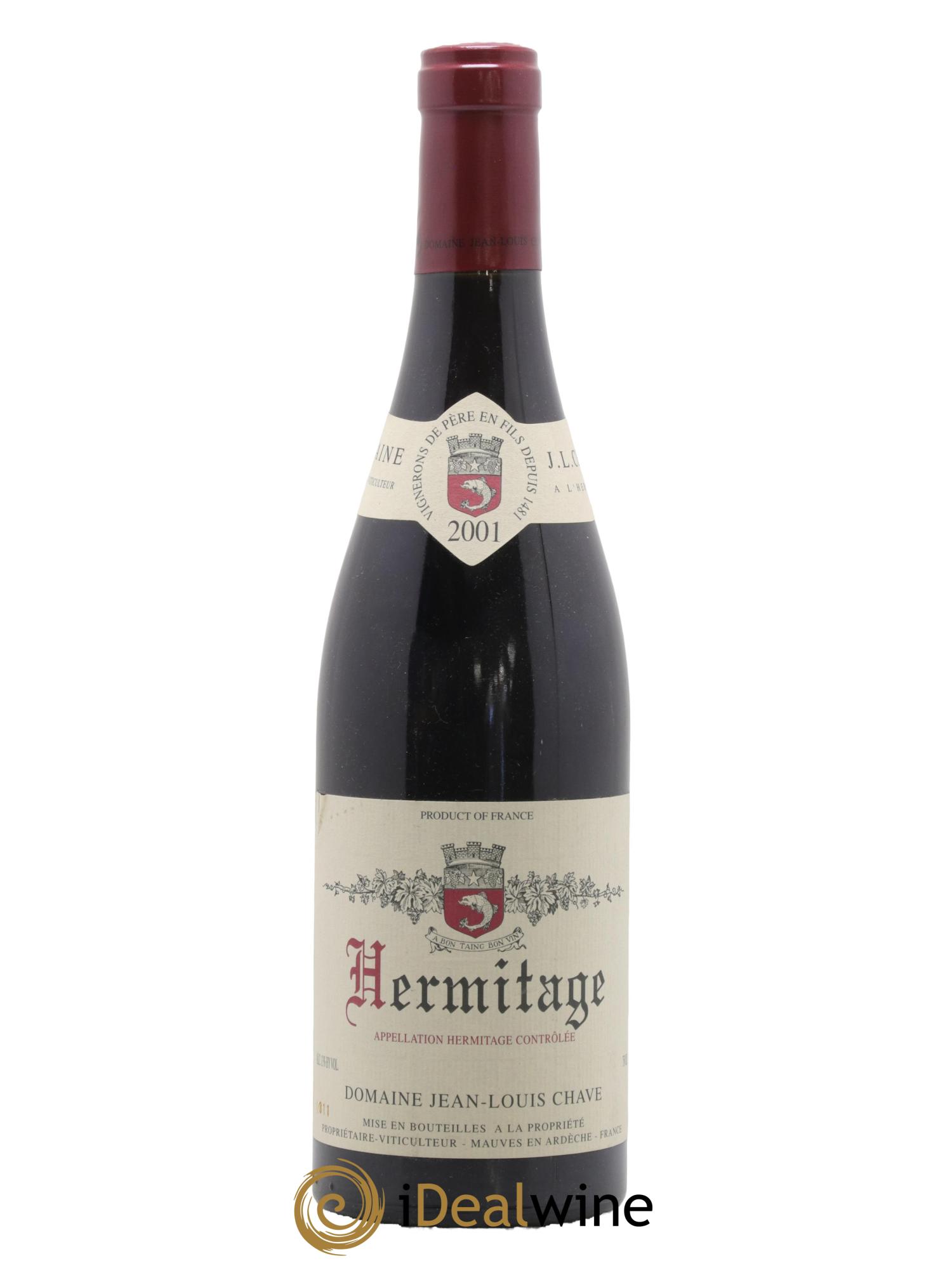 Hermitage Jean-Louis Chave 2001 - Lot de 1 bouteille - 0