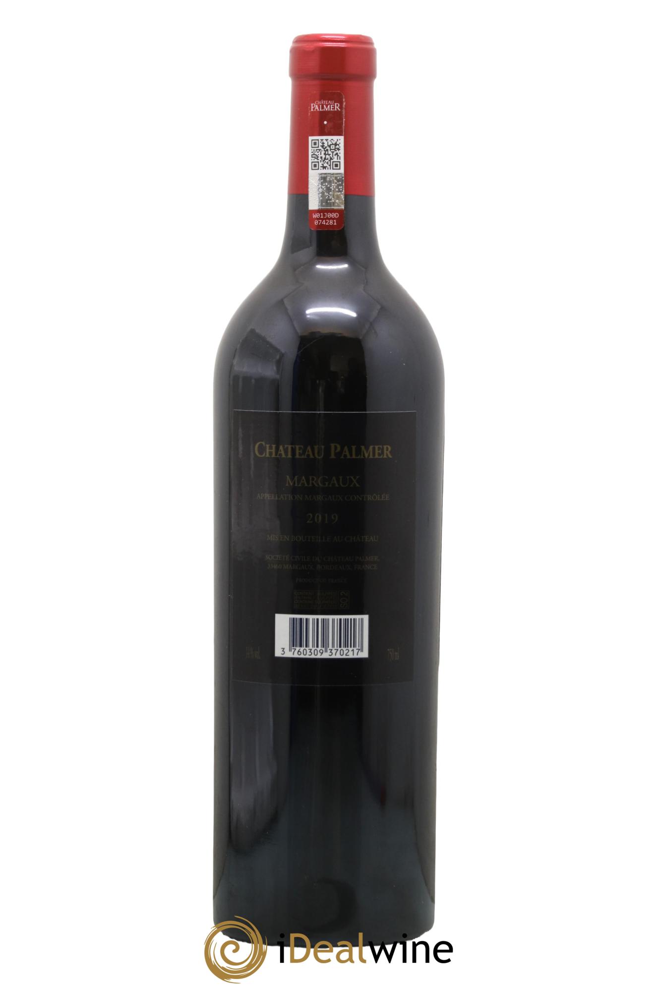 Château Palmer 3ème Grand Cru Classé 2019 - Lot de 1 bouteille - 1
