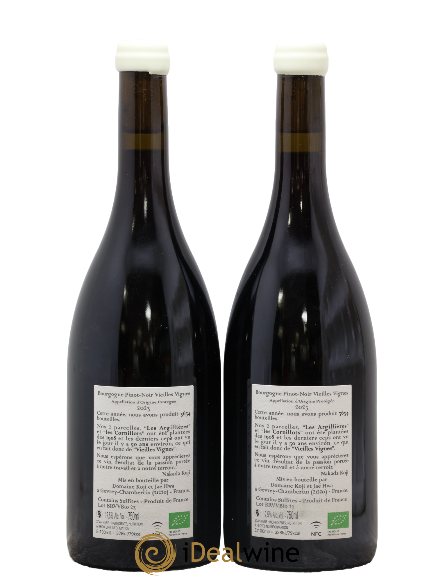 Bourgogne Vieilles Vignes Koji et Jae Hwa 2023 - Lot de 2 bouteilles - 1