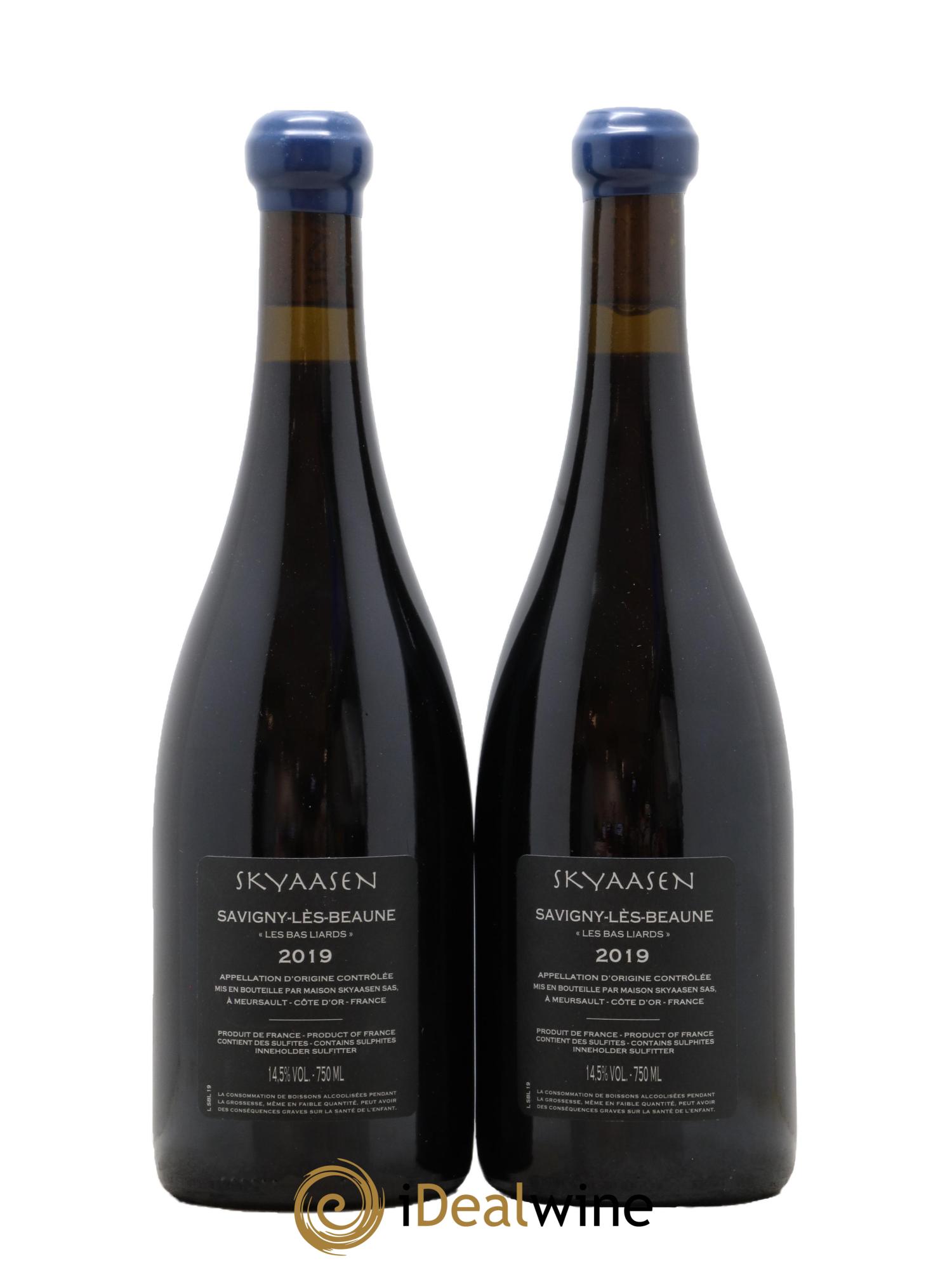 Savigny-lès-Beaune Les Bas Liards Maison Skyaasen 2019 - Lot de 2 bouteilles - 1
