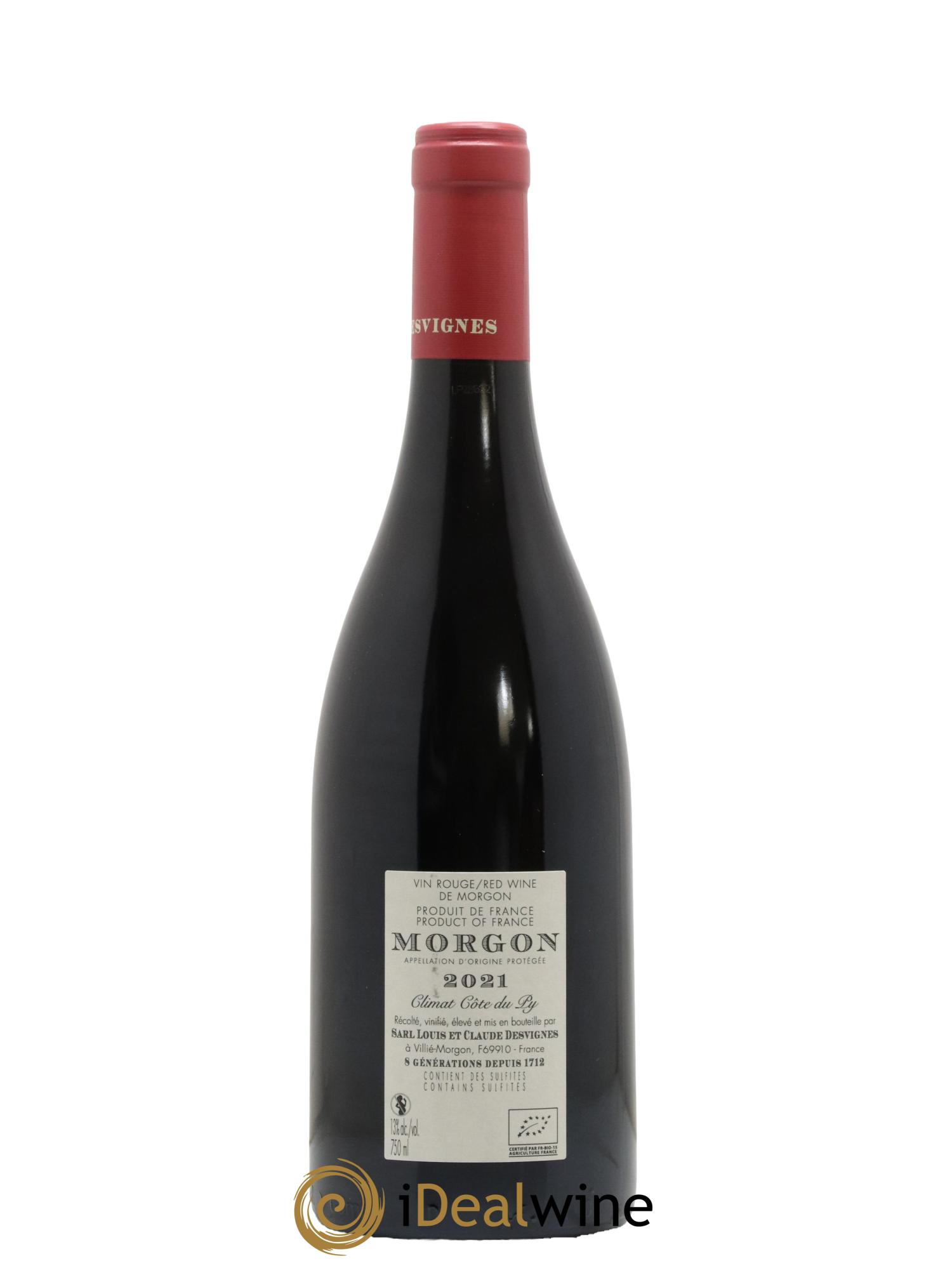 Morgon Côte du Py Louis-Claude Desvignes  2021 - Posten von 1 Flasche - 1
