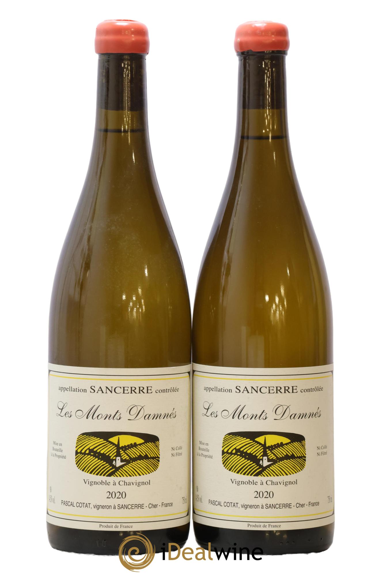 Sancerre Les Monts Damnés Pascal Cotat 2020 - Lot de 2 bouteilles - 0