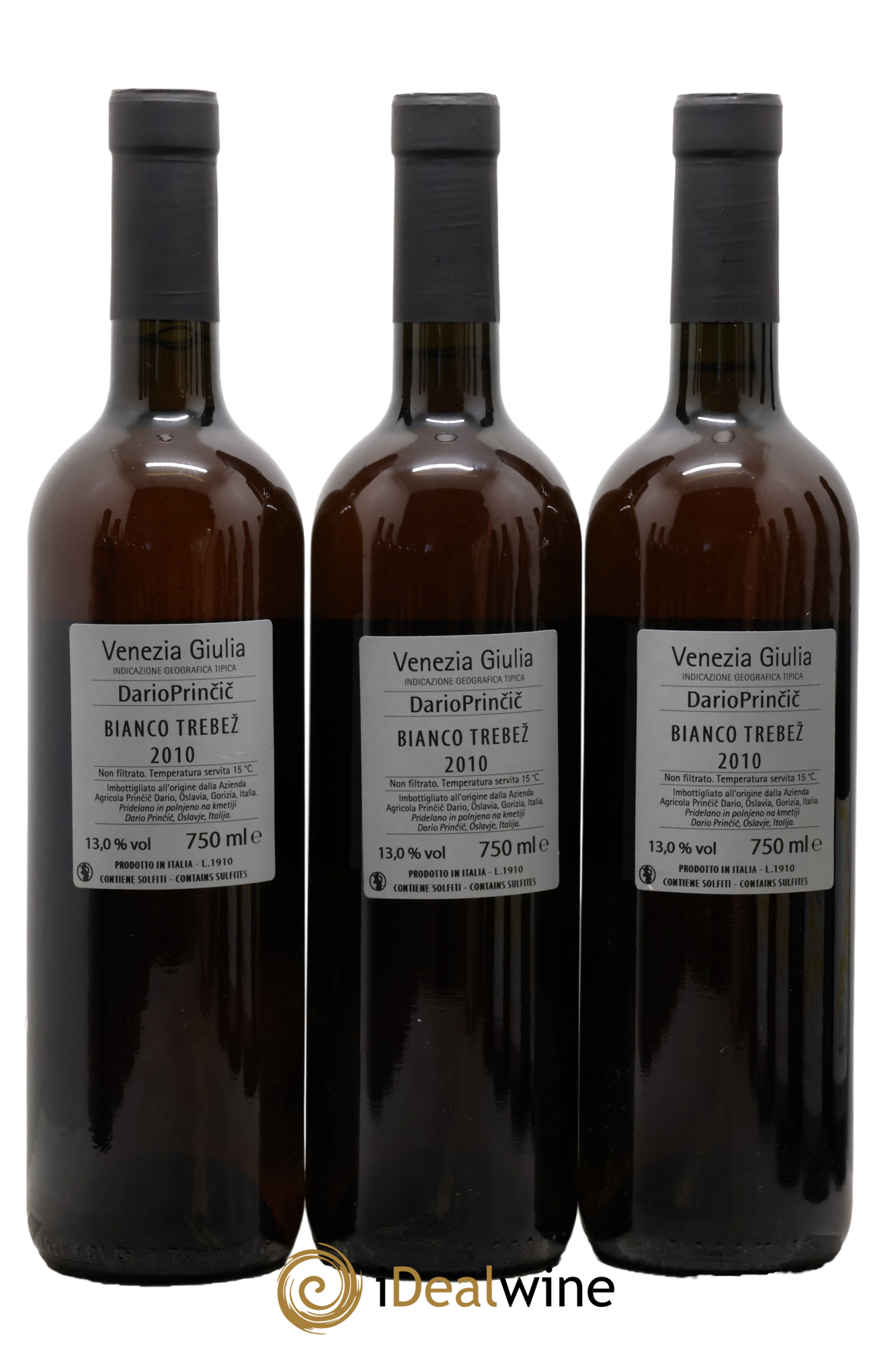 IGT Venezia Giulia Bianco Trebez Dario Princic 2010 - Lot of 3 bottles - 1