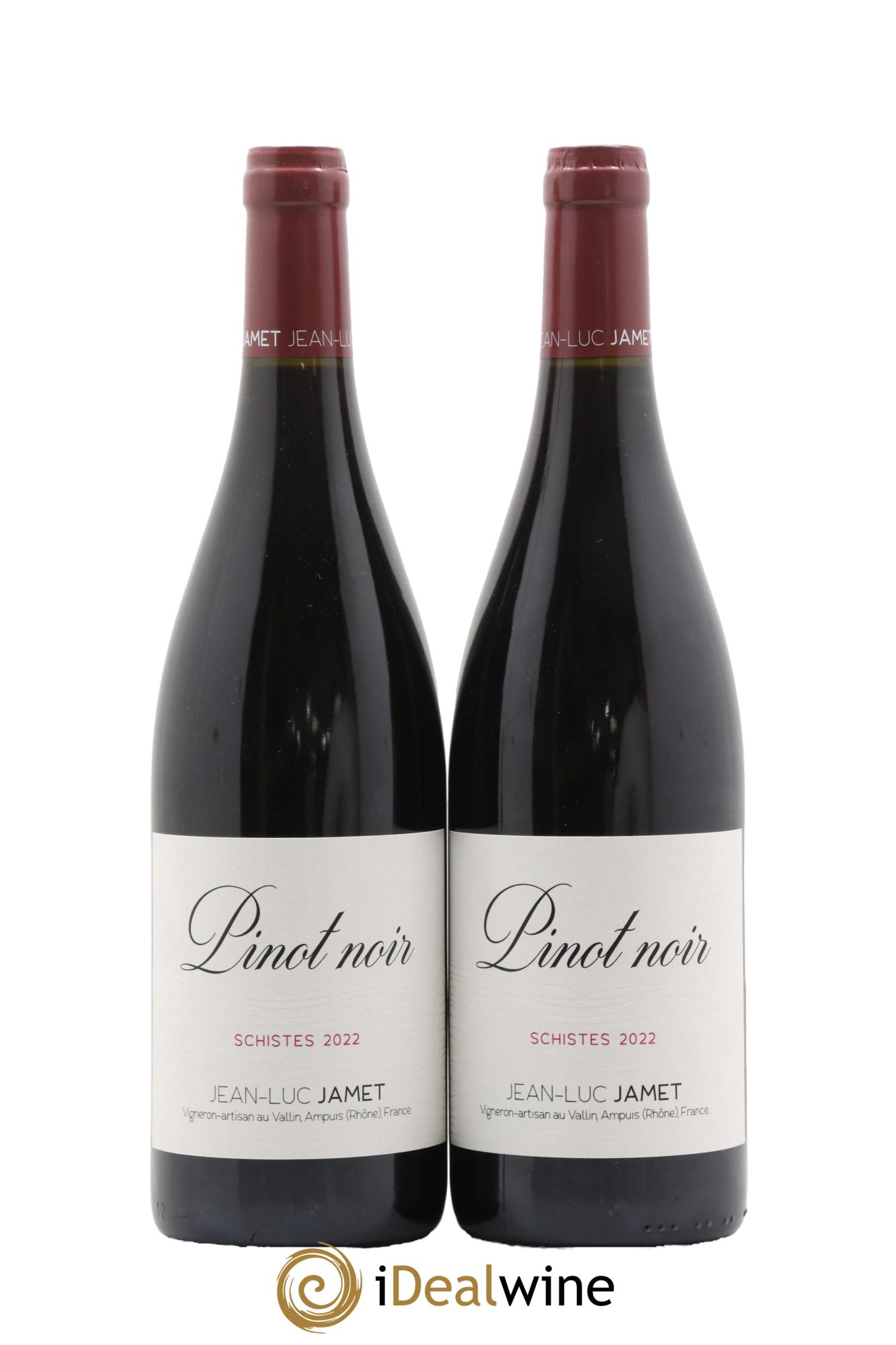 Collines Rhodaniennes Pinot Noir Schistes Jean Luc Jamet 2022 - Lot de 2 bouteilles - 0