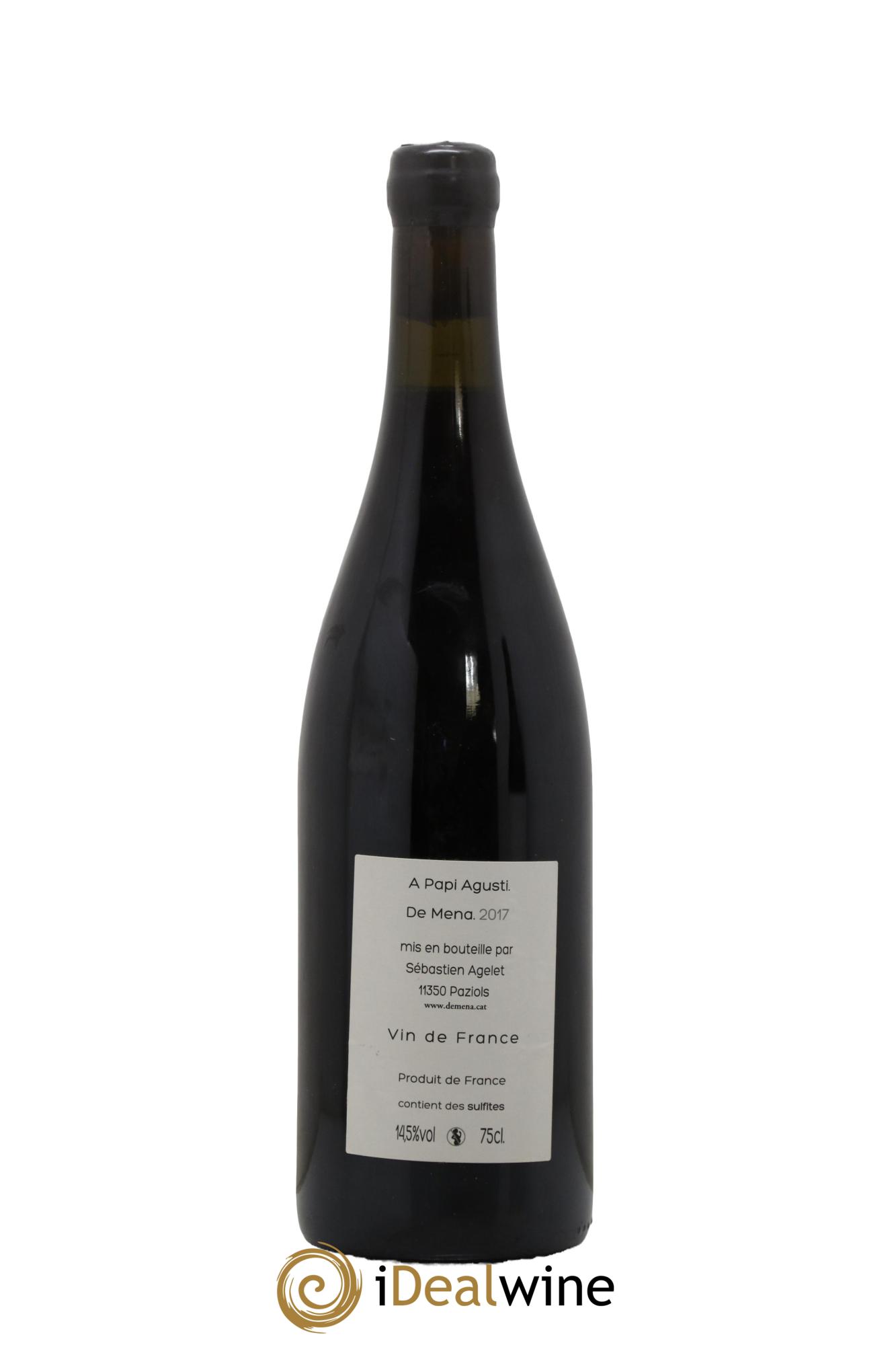 Vin de France A Papi Agusti Domaine de Mena 2017 - Lot de 1 bouteille - 1