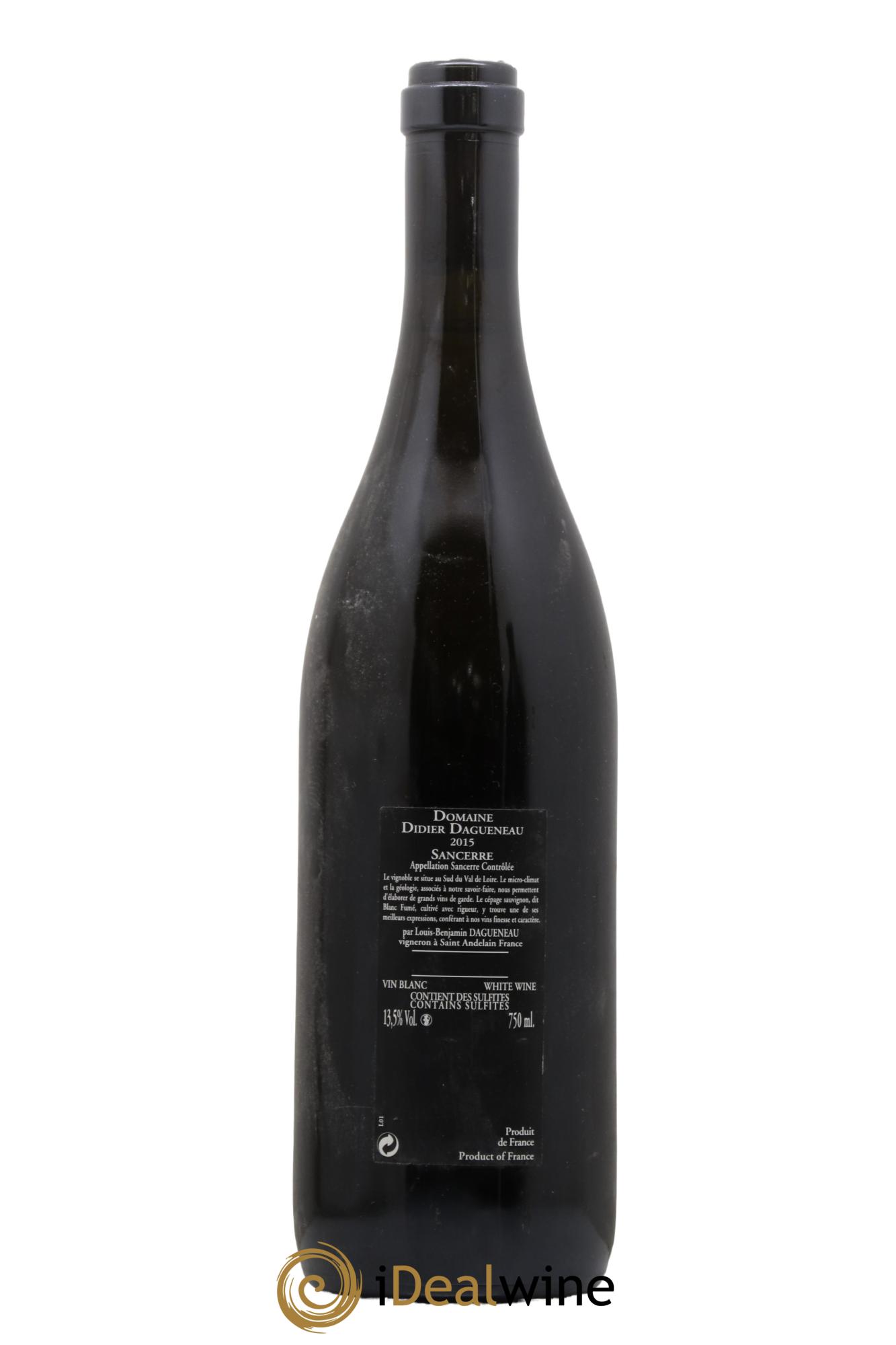 Sancerre Le Mont Damné Chavignol Dagueneau (Domaine Didier - Louis-Benjamin) Les Monts Damnes Didier Dagueneau 2015 - Posten von 1 Flasche - 1