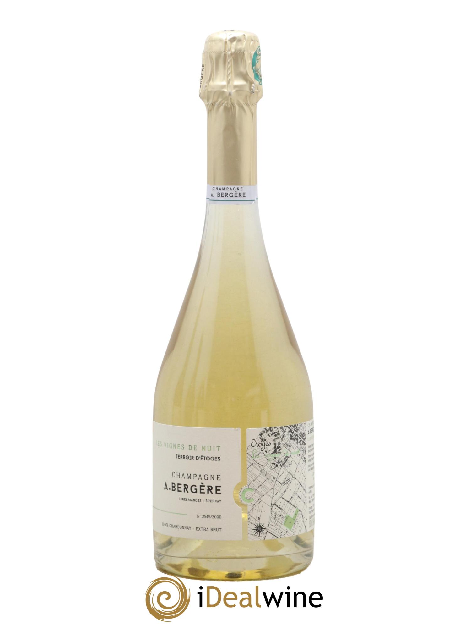 Champagne Blanc de Blancs Les Vignes de Nuits A. Bergère 2016 - Lot de 1 bouteille - 0