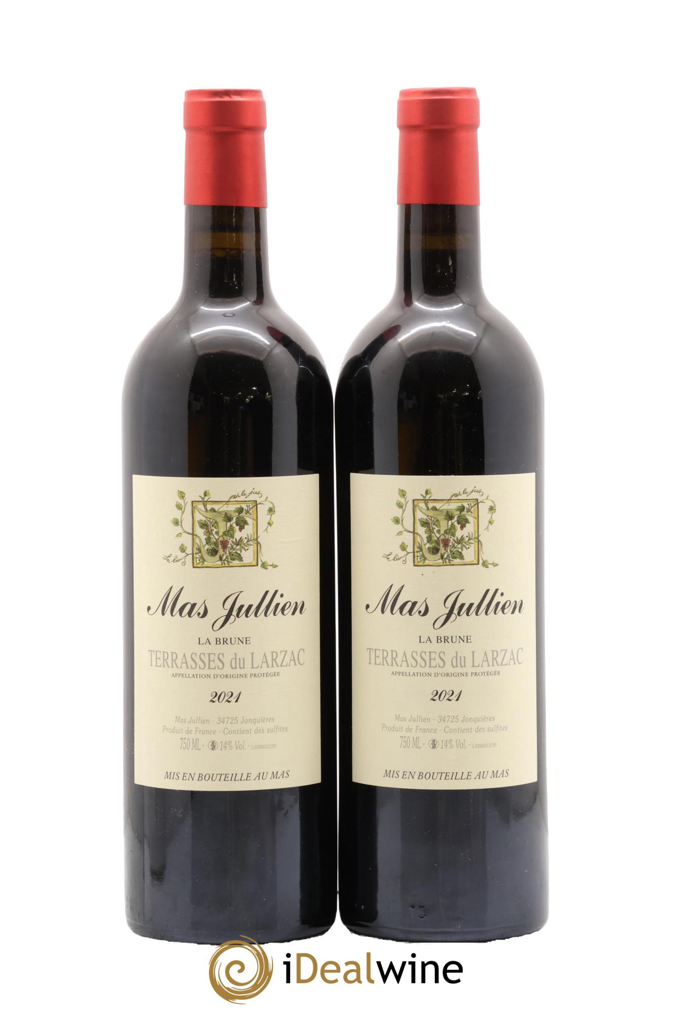 Terrasses du Larzac Mas Jullien La Brune Olivier Jullien 2021 - Lot de 2 bouteilles - 0
