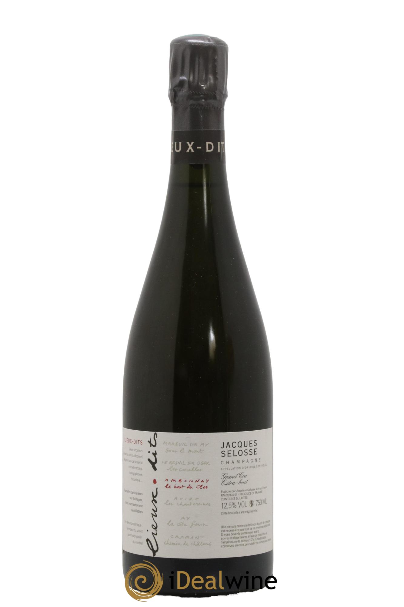 Ambonnay Le Bout du Clos Grand Cru Extra-Brut Jacques Selosse - Lot de 1 bouteille - 0