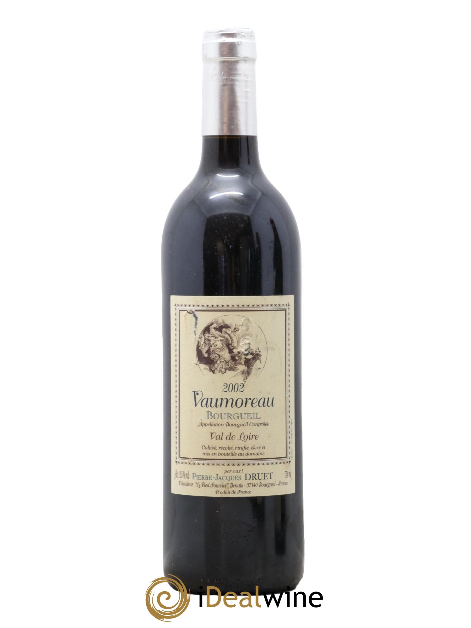 Bourgueil Vaumoreau Pierre Jacques Druet 2002 - Lot de 1 bouteille - 0