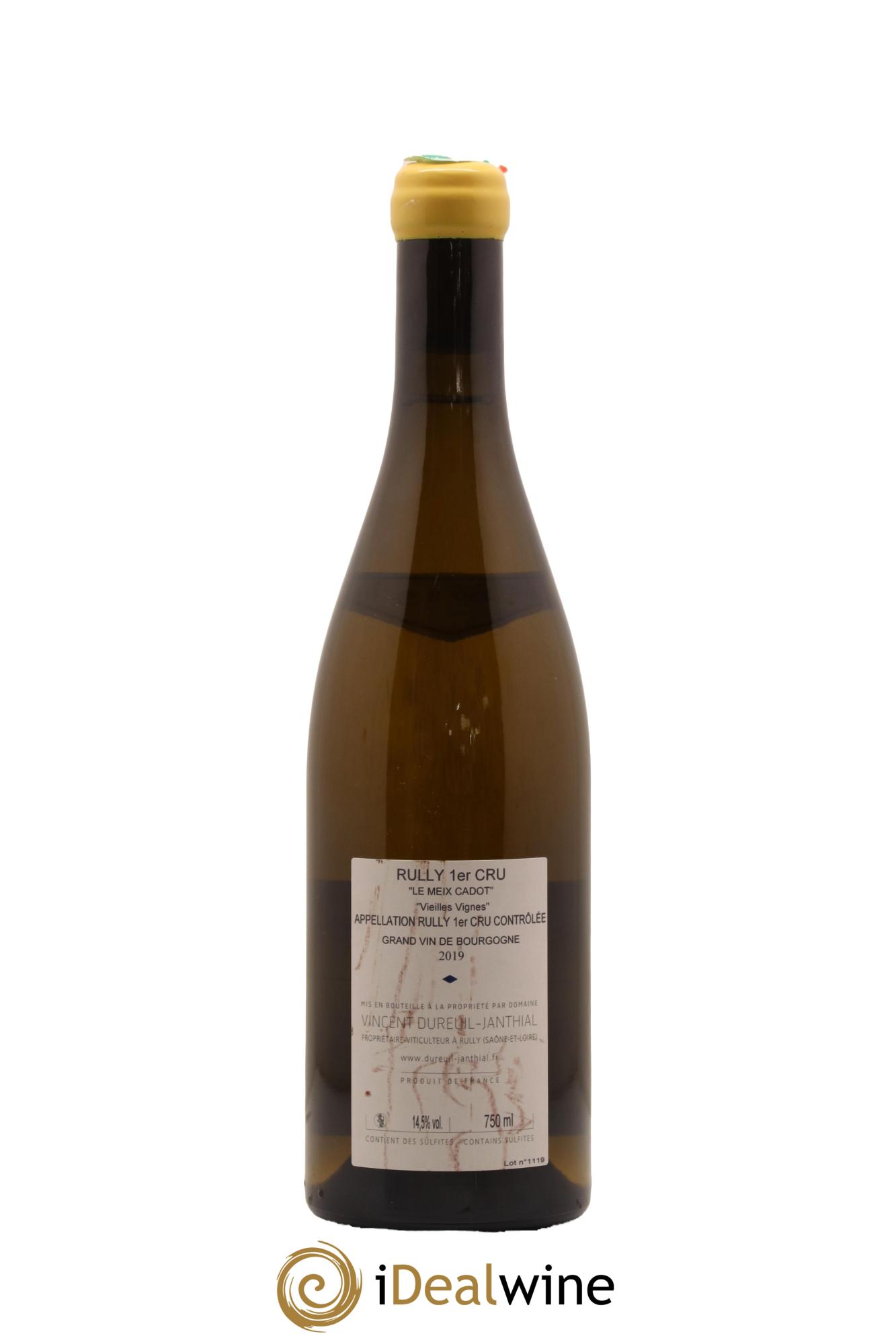 Rully 1er Cru Le Meix Cadot Vieilles Vignes Vincent Dureuil-Janthial 2019 - Lotto di 1 bottiglia - 1