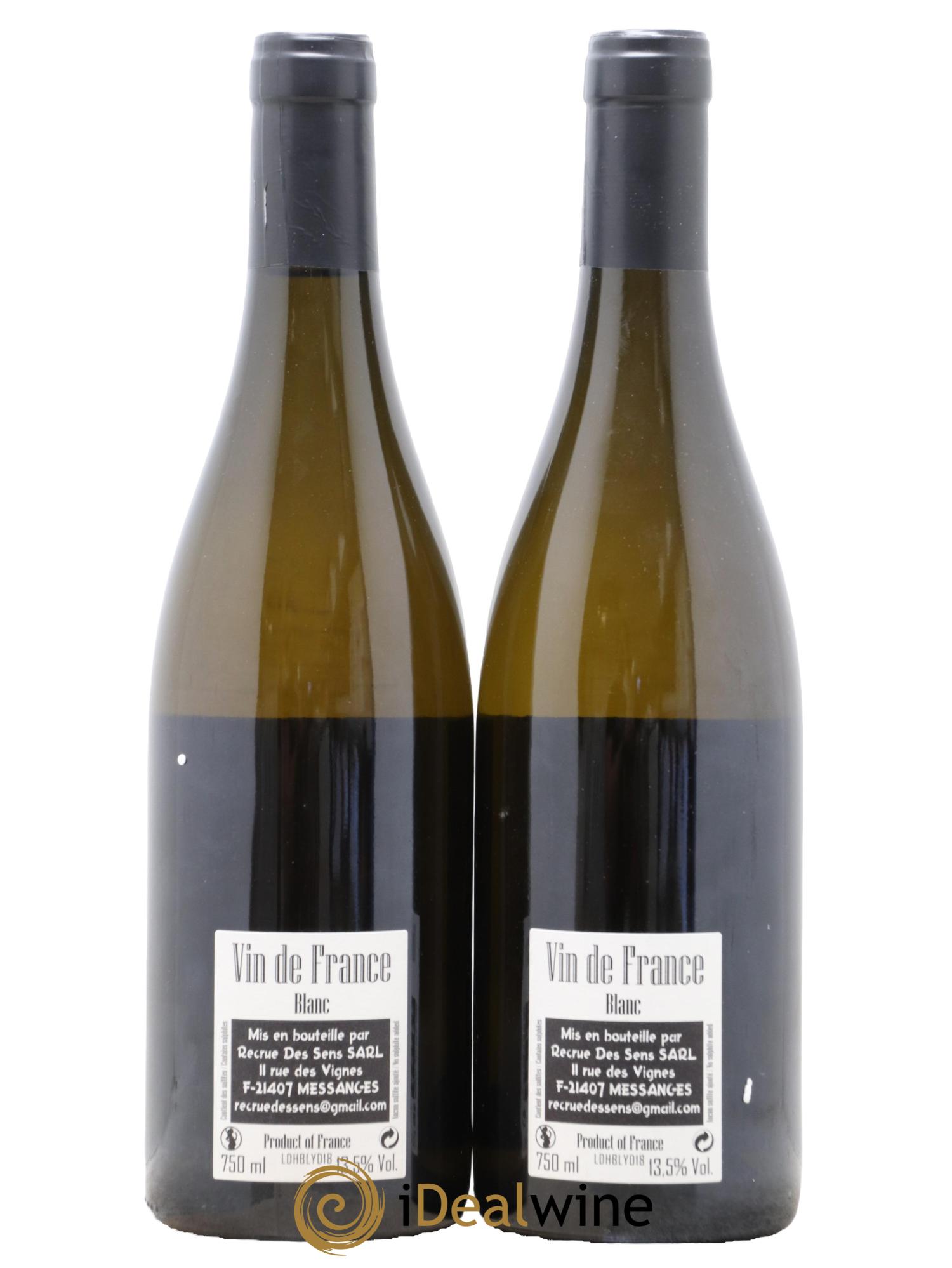 Vin de France DH Yann Durieux - Recrue des Sens 2018 - Lot of 2 bottles - 1