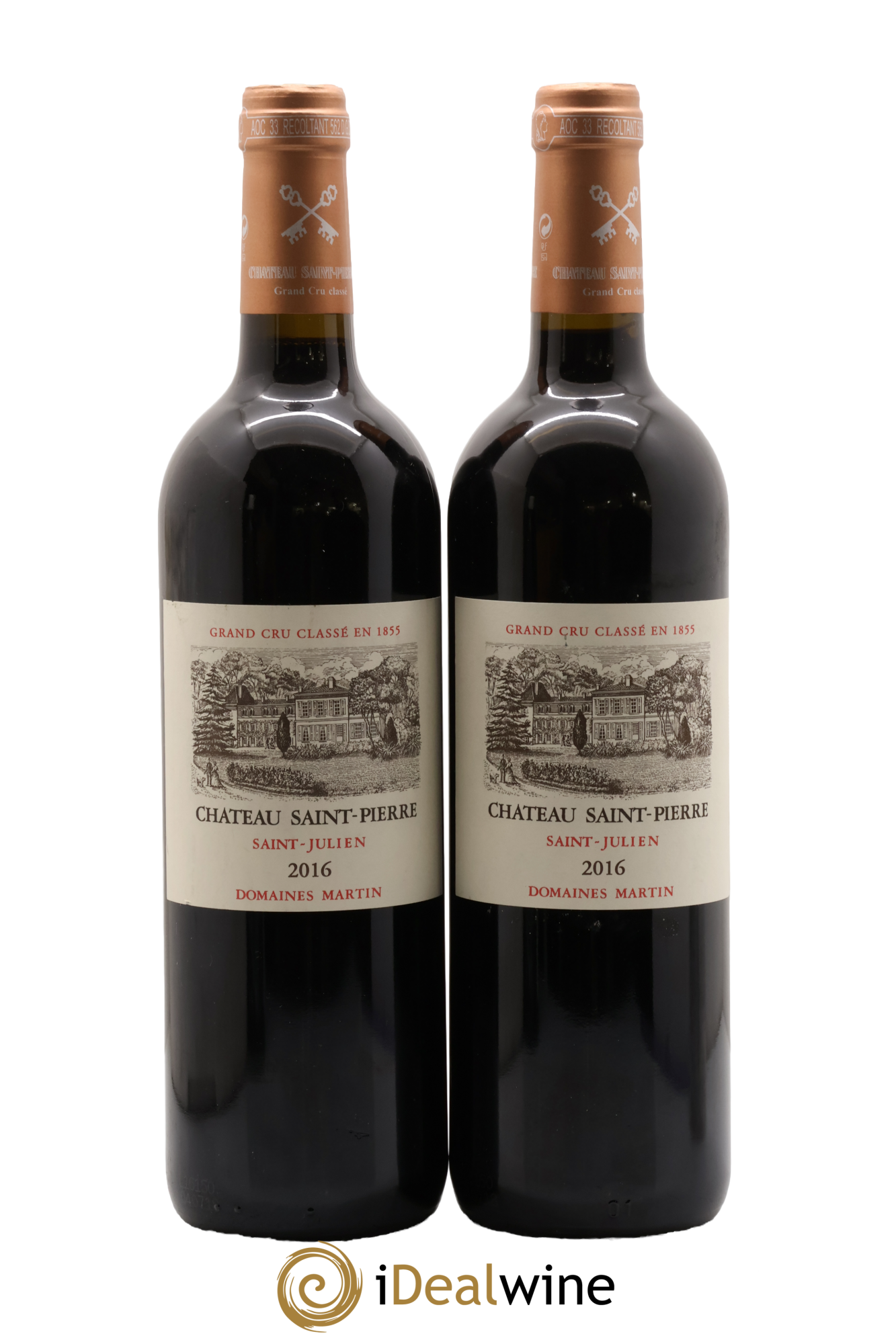 Château Saint-Pierre 4ème Grand Cru Classé 2016 - Lot de 2 bouteilles - 0
