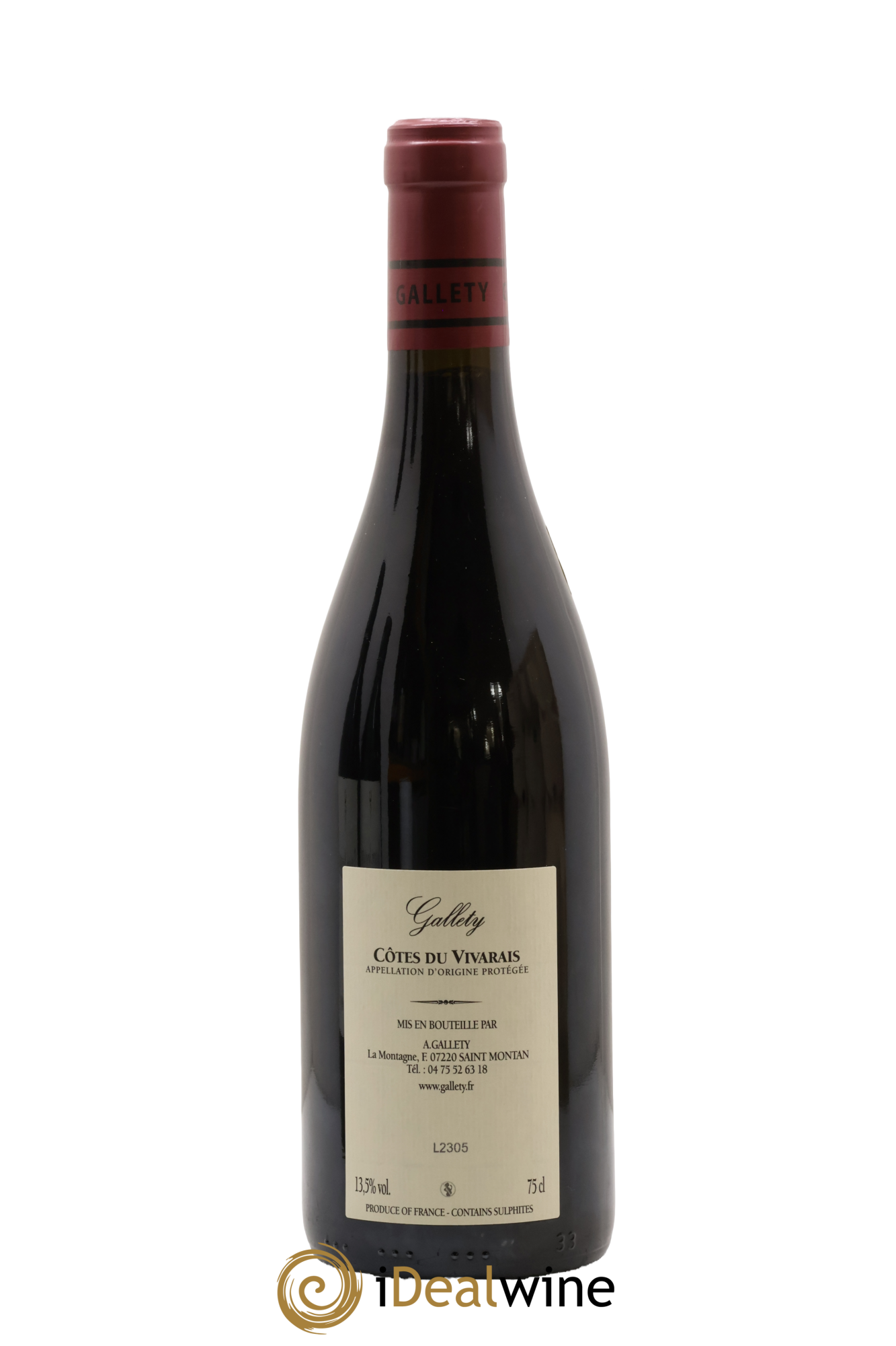 Côtes du Vivarais Cuvée Emma Gallety (Domaine) 2020 - Lotto di 1 bottiglia - 1