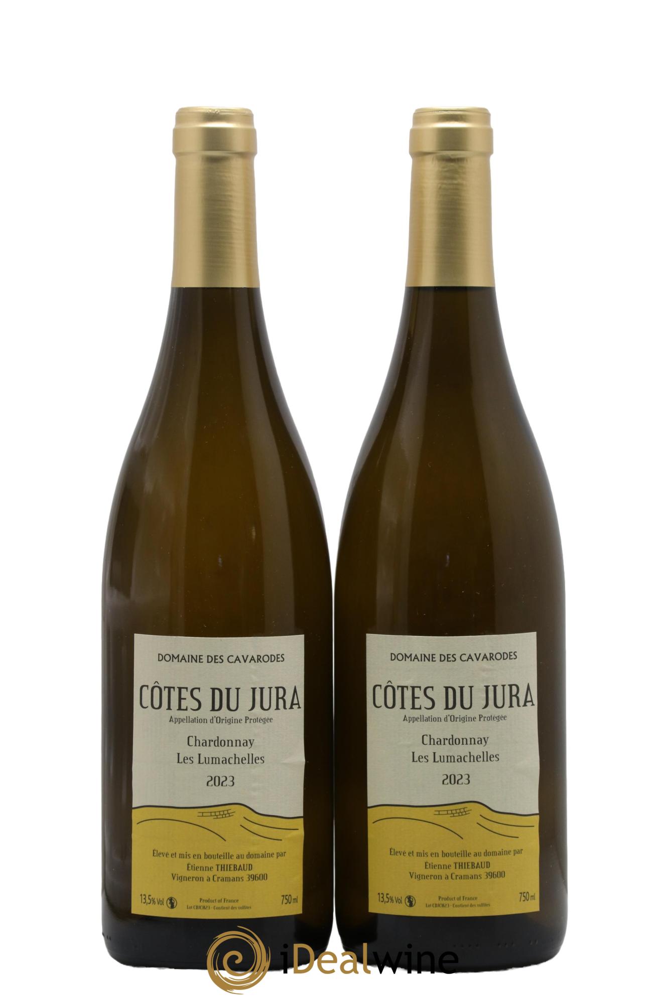 Côtes du Jura Chardonnay Les Lumachelles Cavarodes (Domaine des) - Etienne Thiébaud 2023 - Lot de 2 bouteilles - 0