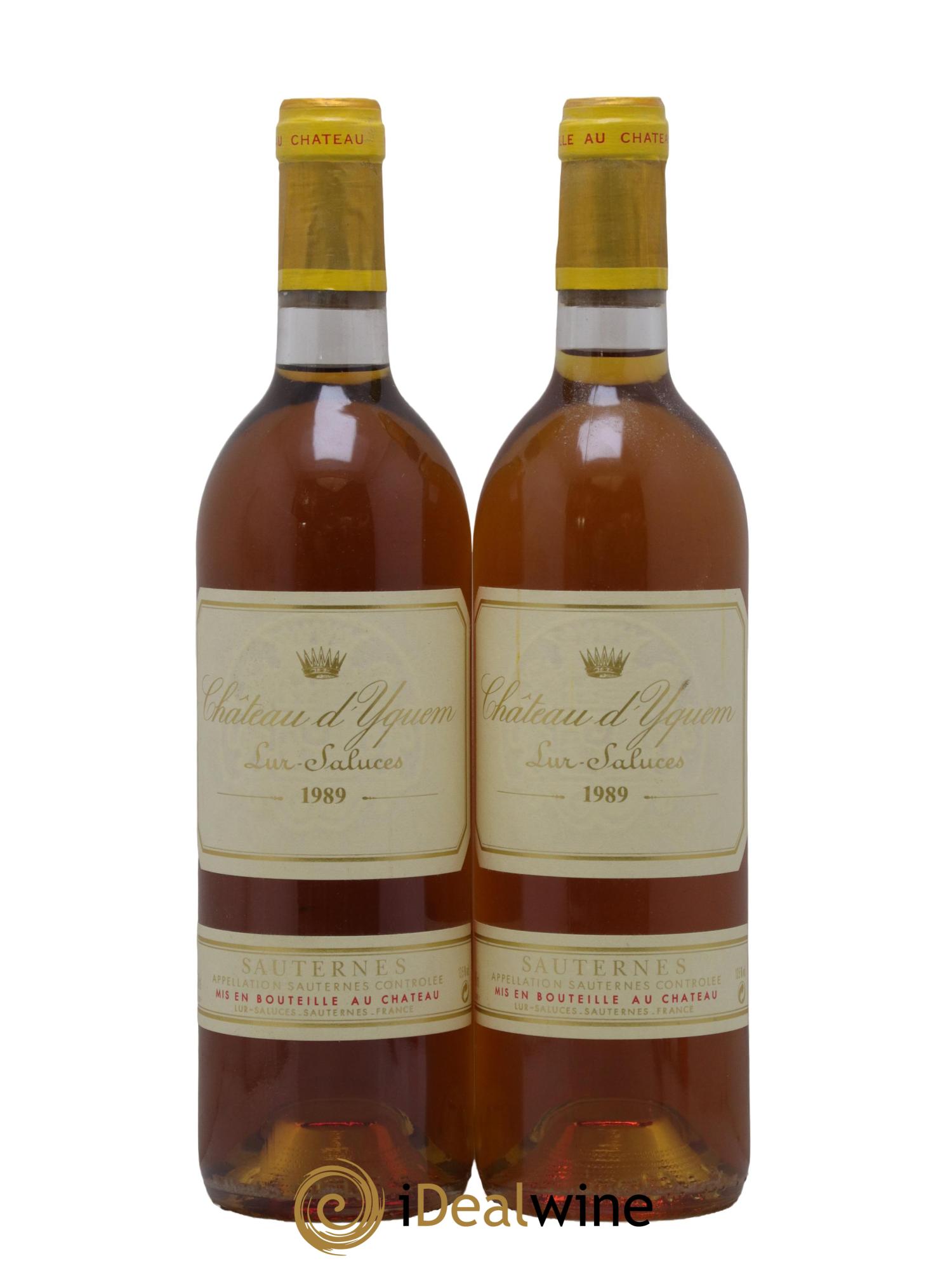 Château d' Yquem 1er Cru Classé Supérieur 1989 - Lotto di 2 bottiglie - 0