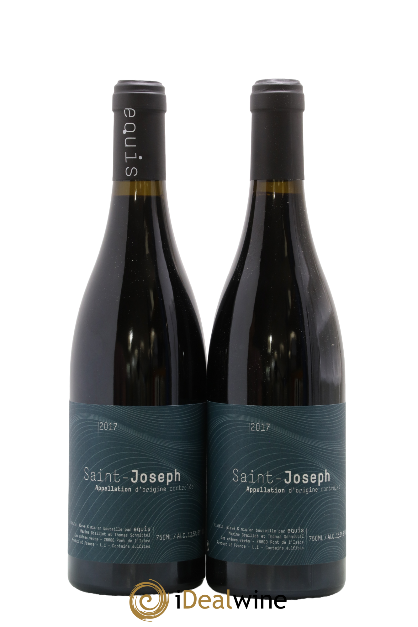 Saint-Joseph Equis Maxime Graillot et Thomas Schmittel 2017 - Lot de 2 bouteilles - 0