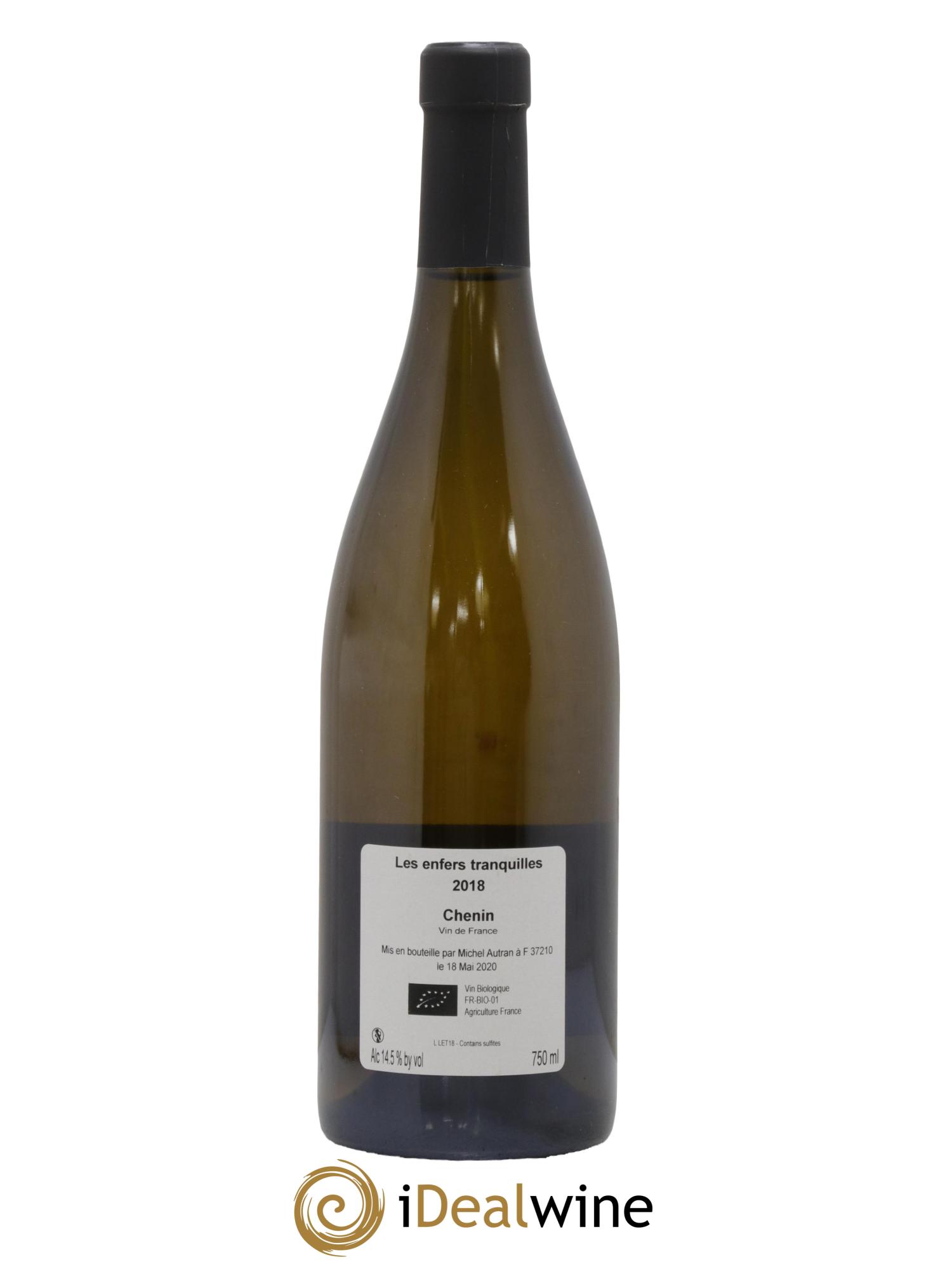 Vin de France Les Enfers Tranquilles Michel Autran 2018 - Lot de 1 bouteille - 1