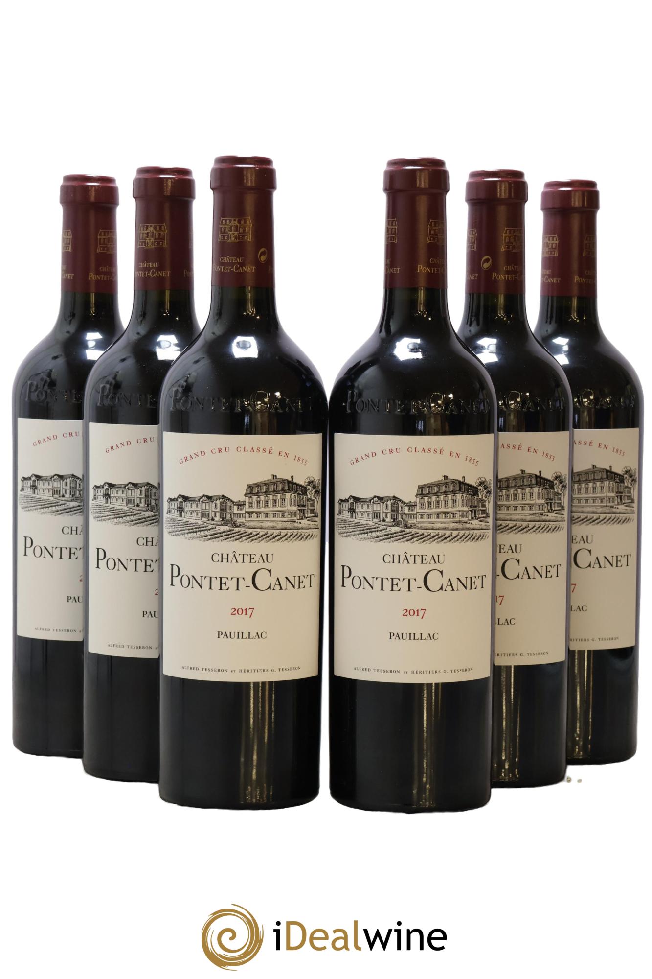 Château Pontet Canet 5ème Grand Cru Classé  2017 - Posten von 6 Flaschen - 0