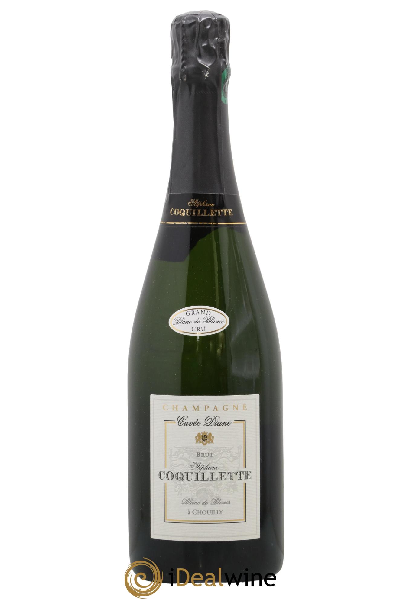 Champagne Cuvée Diane Grand cru Blanc de Blancs Chouilly Stéphane Coquillette - Lot de 1 bouteille - 0