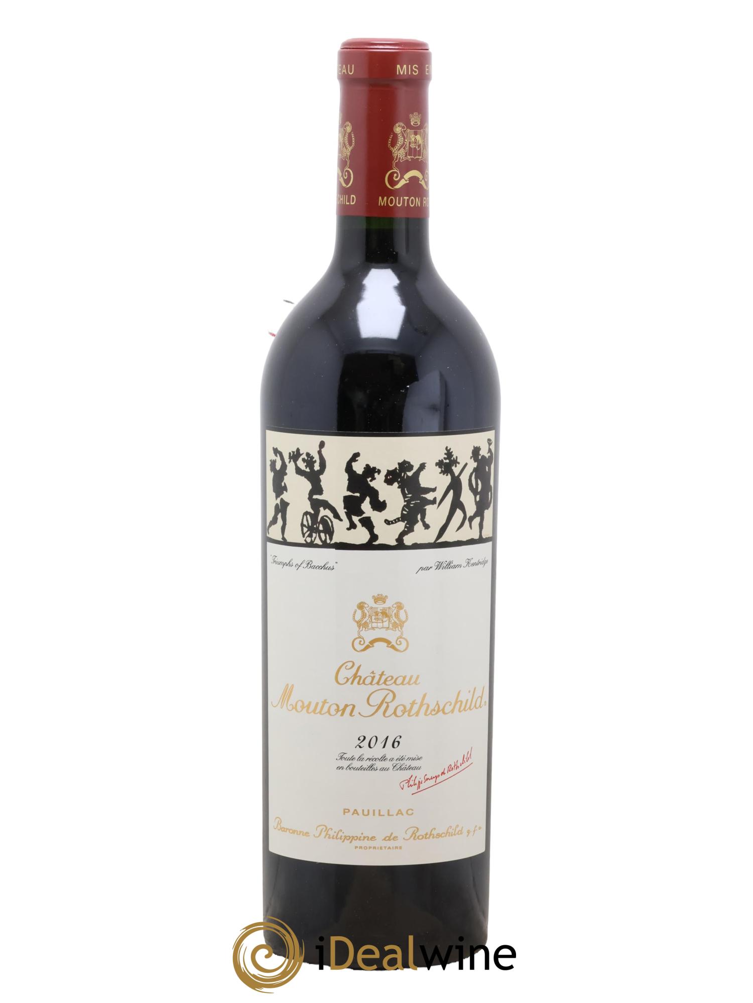 Château Mouton Rothschild 1er Grand Cru Classé 2016 - Lot of 1 bottle - 0