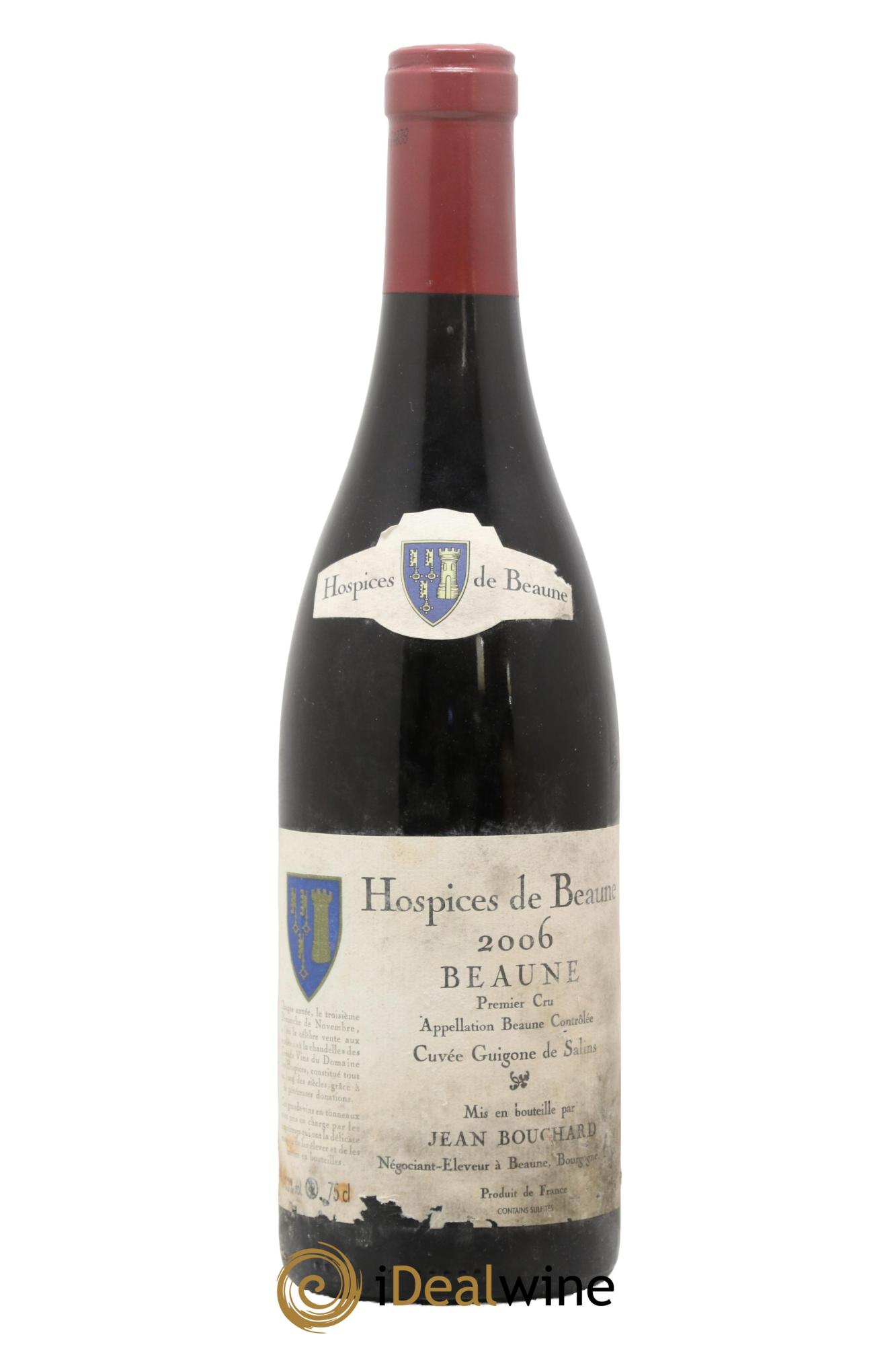 Beaune 1er Cru Cuvée Guigone de Salins Hospices de Beaune Jean Bouchard 2006 - Lot de 1 bouteille - 0