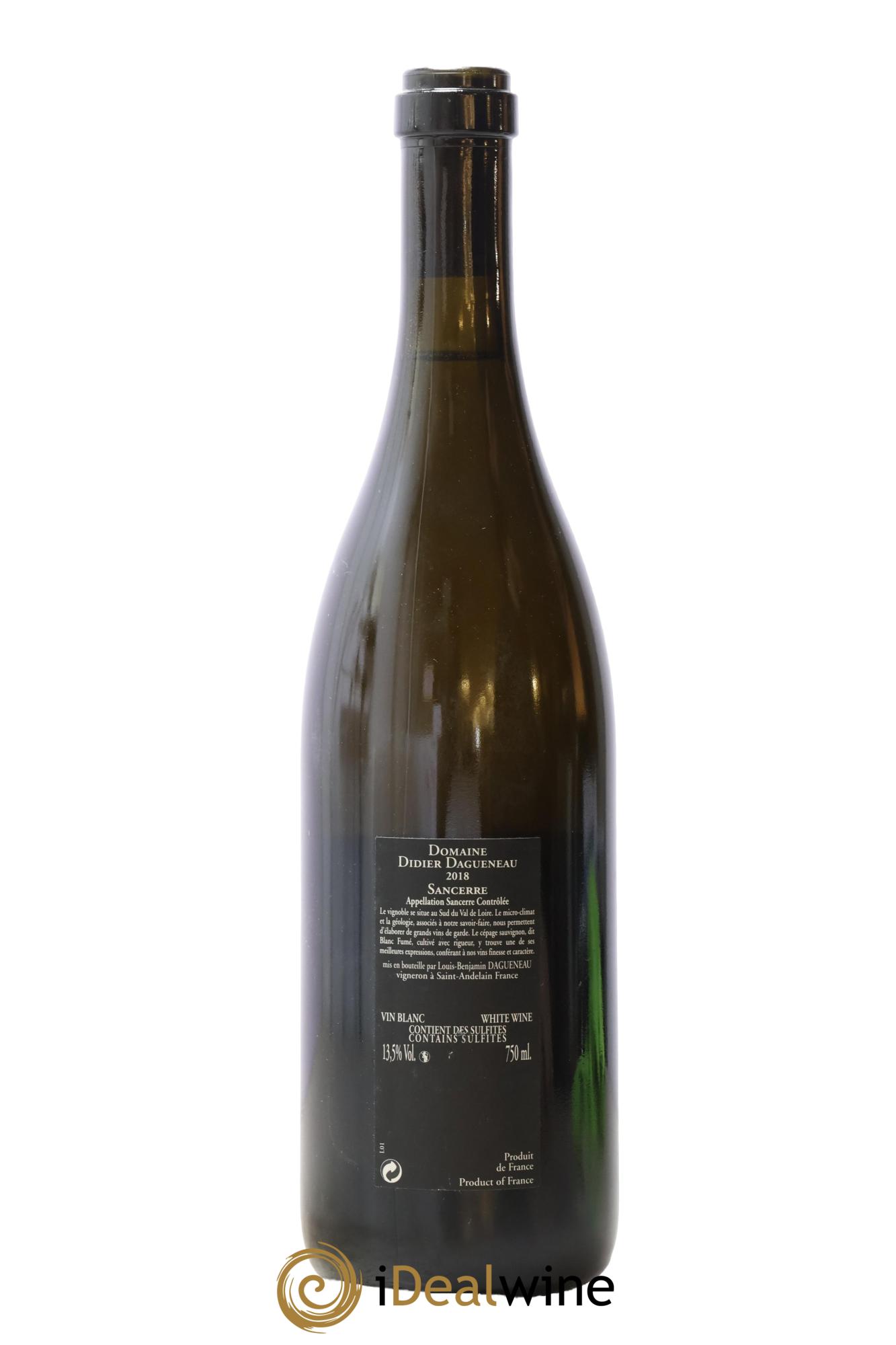 Sancerre Le Mont Damné Chavignol Dagueneau (Domaine Didier - Louis-Benjamin) 2018 - Lot de 1 bouteille - 1