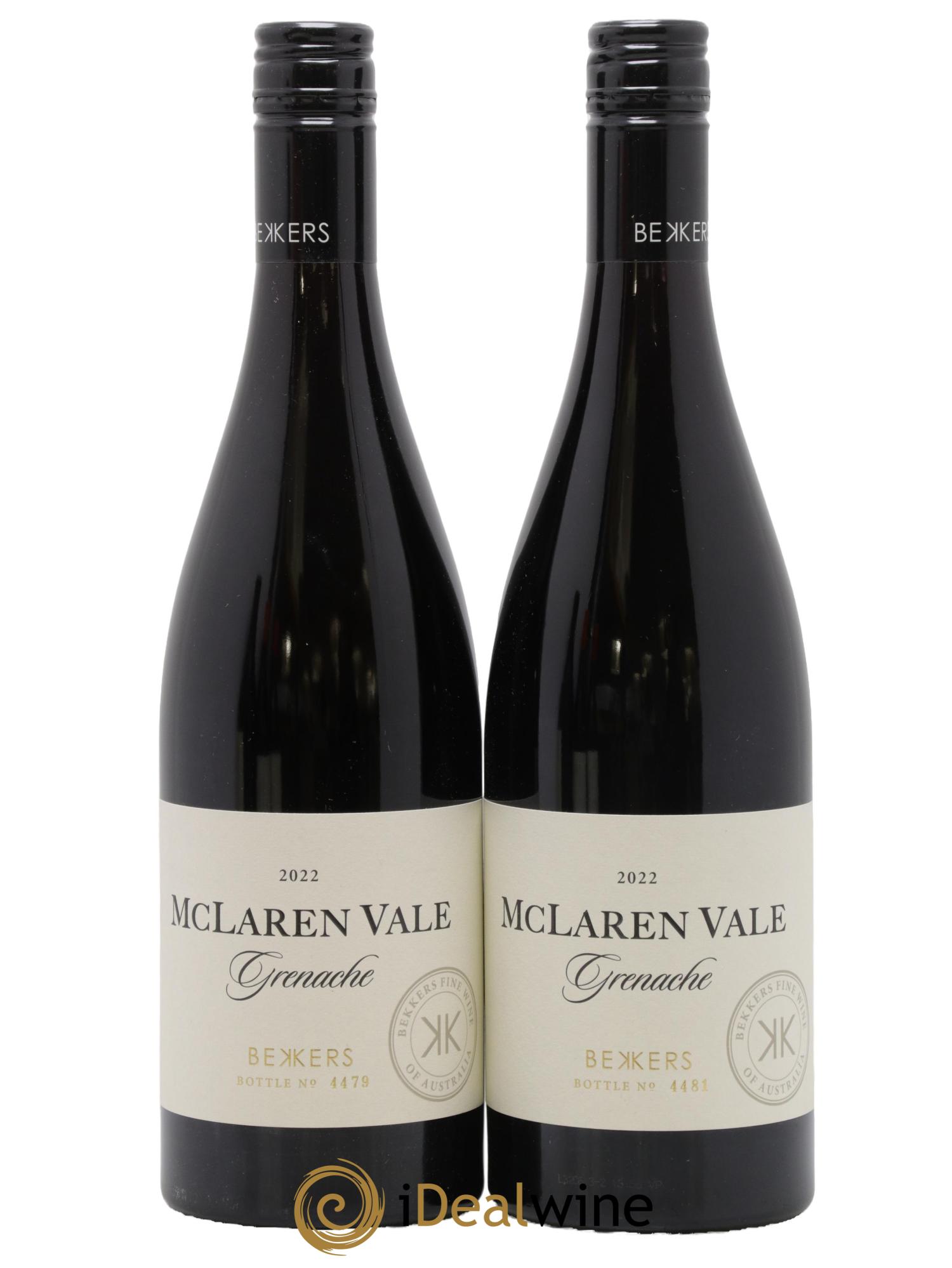 Australie Mclaren Vale Grenache Toby Bekkers 2022 - Lot de 2 bouteilles - 0