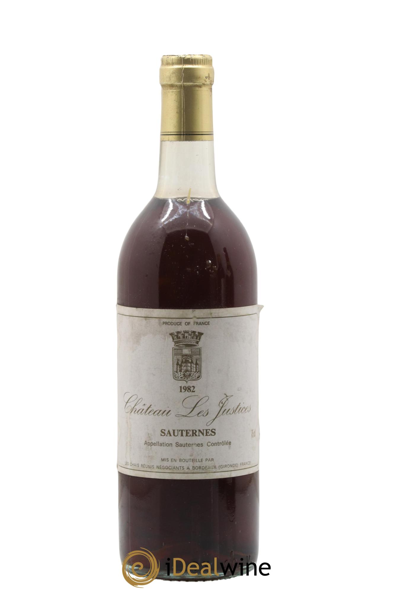 Château les Justices Cru Bourgeois 1982 - Lot of 1 bottle - 0