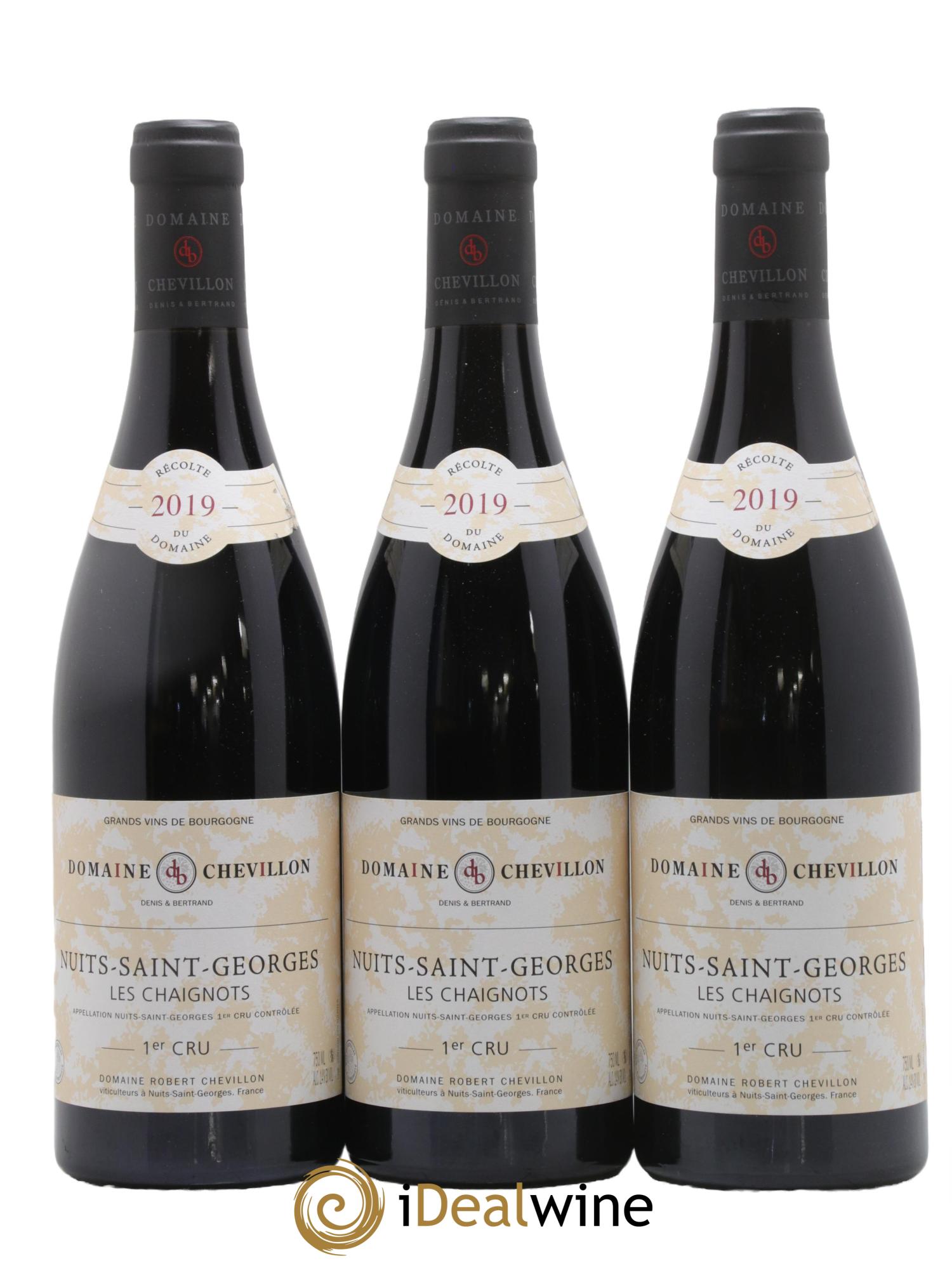 Nuits-Saint-Georges 1er Cru Les Chaignots Robert Chevillon 2019 - Lot of 3 bottles - 0