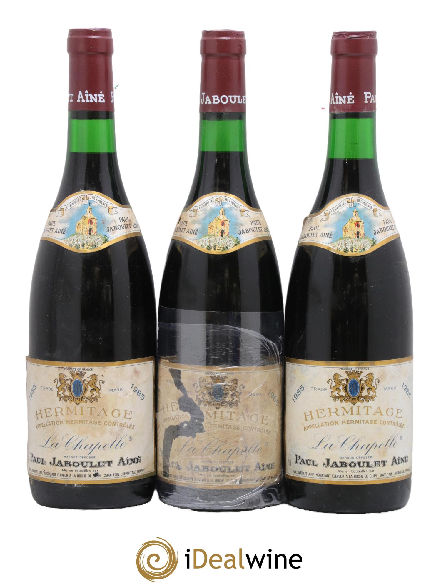 Hermitage La Chapelle Paul Jaboulet Ainé 1985 - Lot de 3 bouteilles - 0