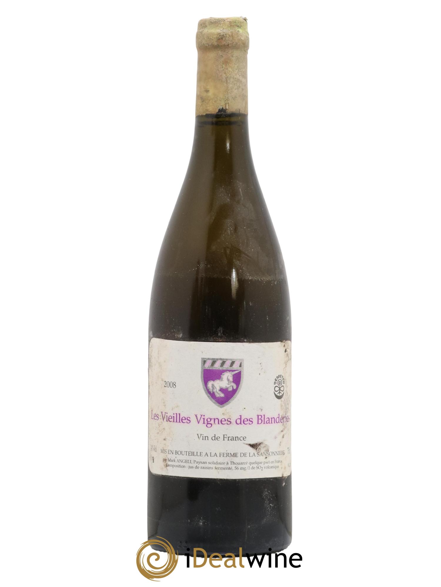 Vin de France Les Vieilles Vignes des Blanderies Mark Angeli (Domaine) - Ferme de la Sansonnière 2008 - Lot de 1 bouteille - 0