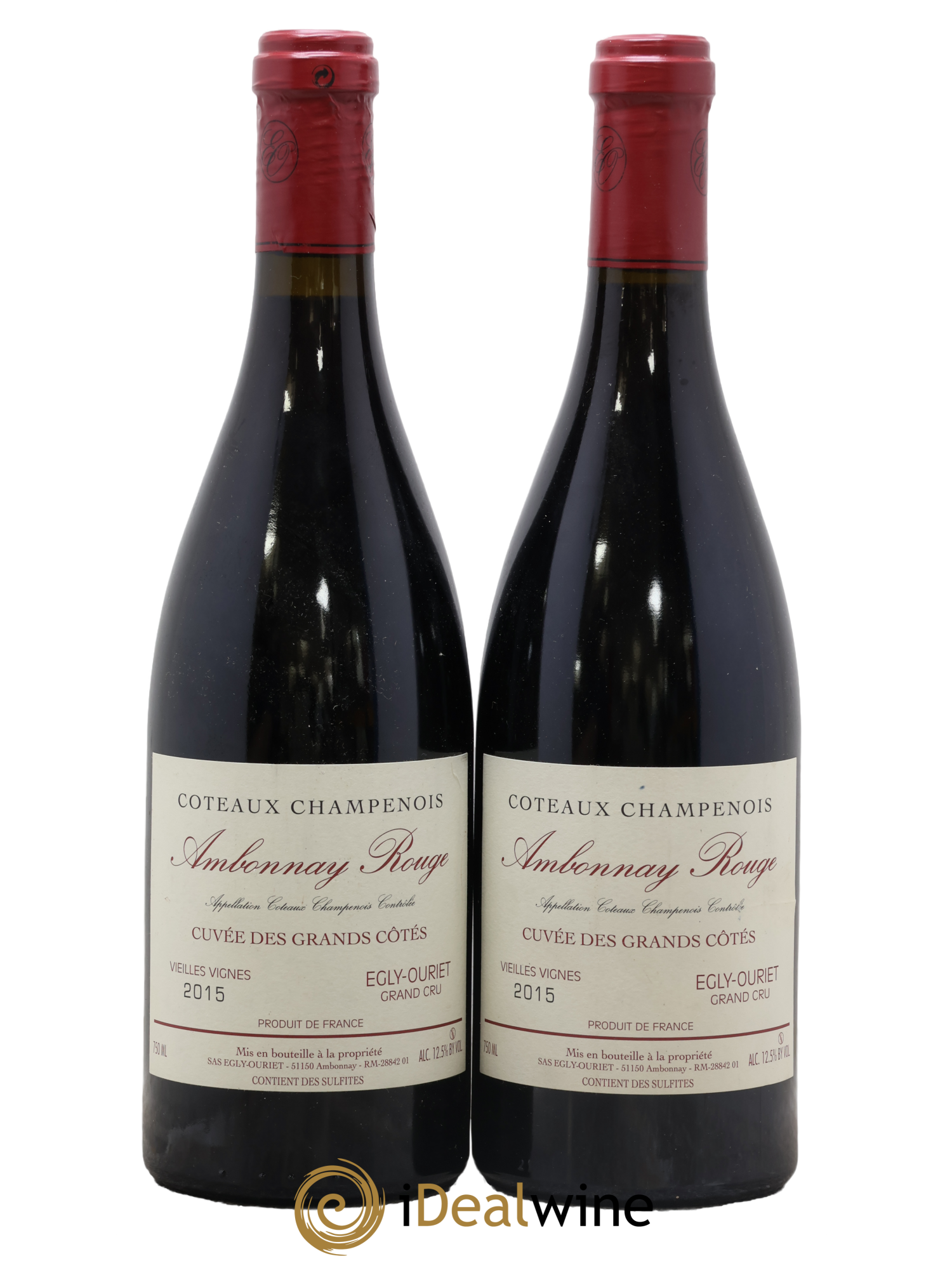 Ambonnay Cuvée des Grands Côtés VV Grand Cru Egly-Ouriet 2015 - Lot of 2 bottles - 0