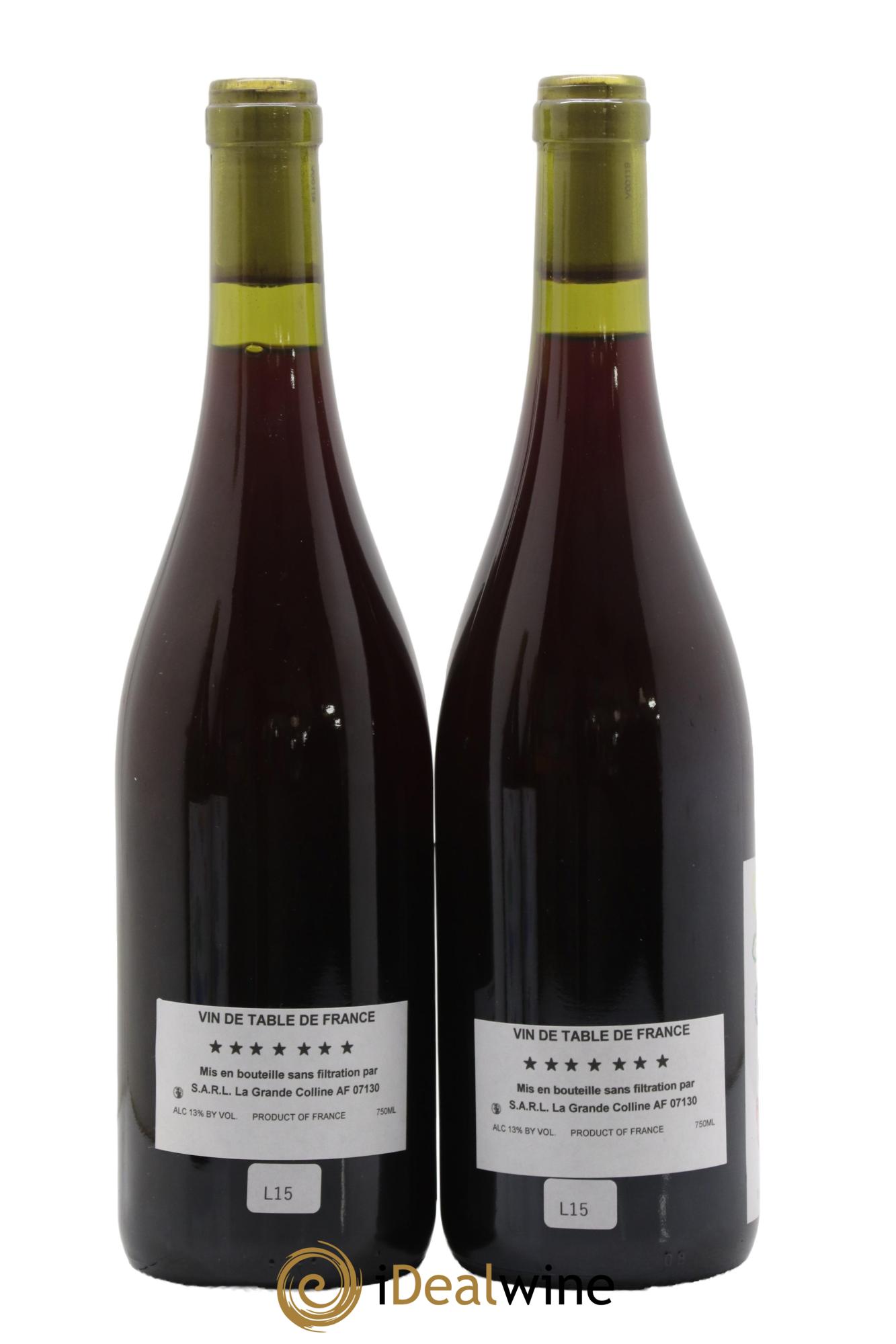 Vin de France (Ex Cornas) Hirotake Ooka - Domaine La Grande Colline 2015 - Lot de 2 bouteilles - 1