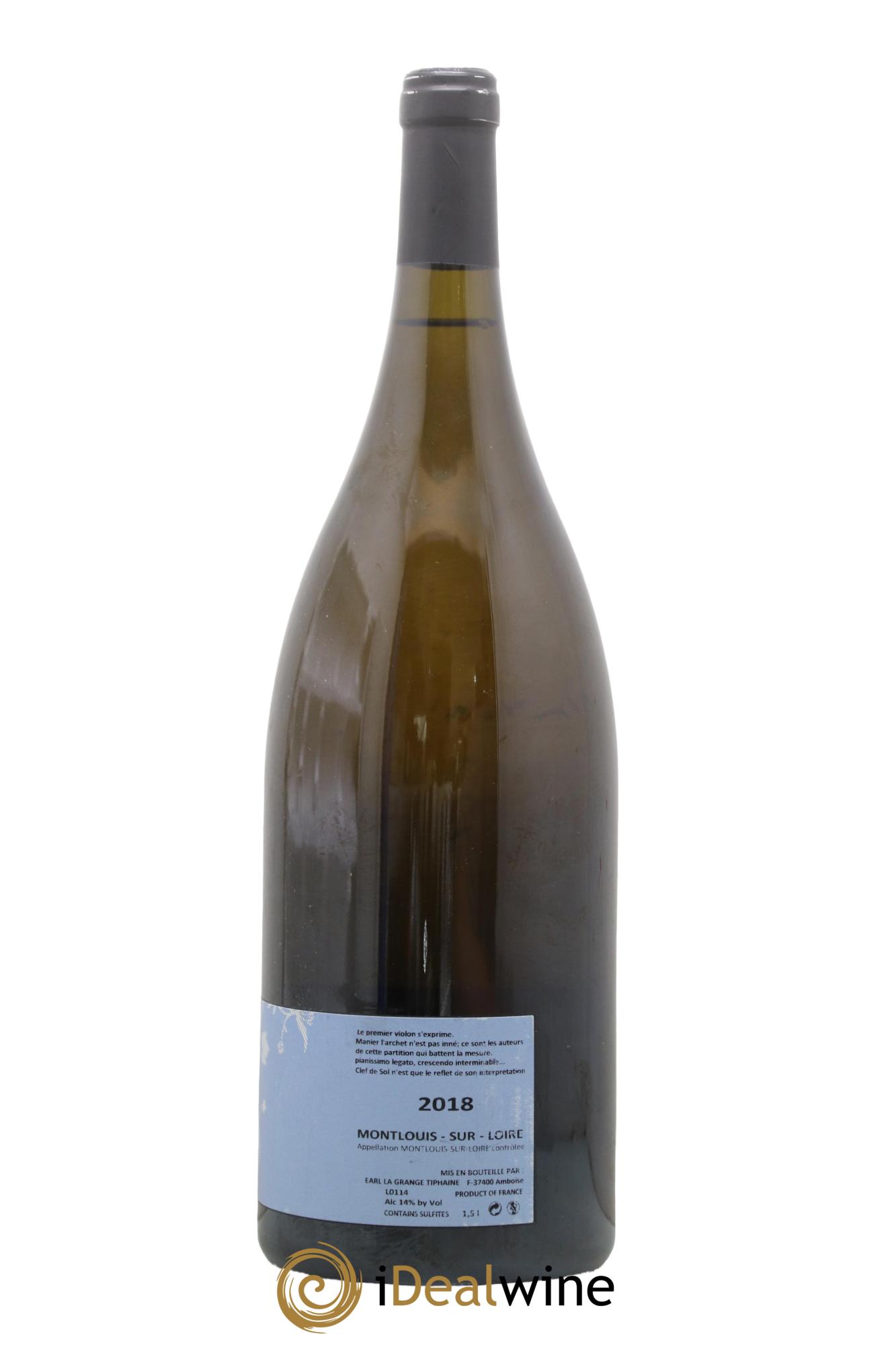 Montlouis-sur-Loire Clef de Sol La Grange Tiphaine 2018 - Lot of 1 magnum - 1