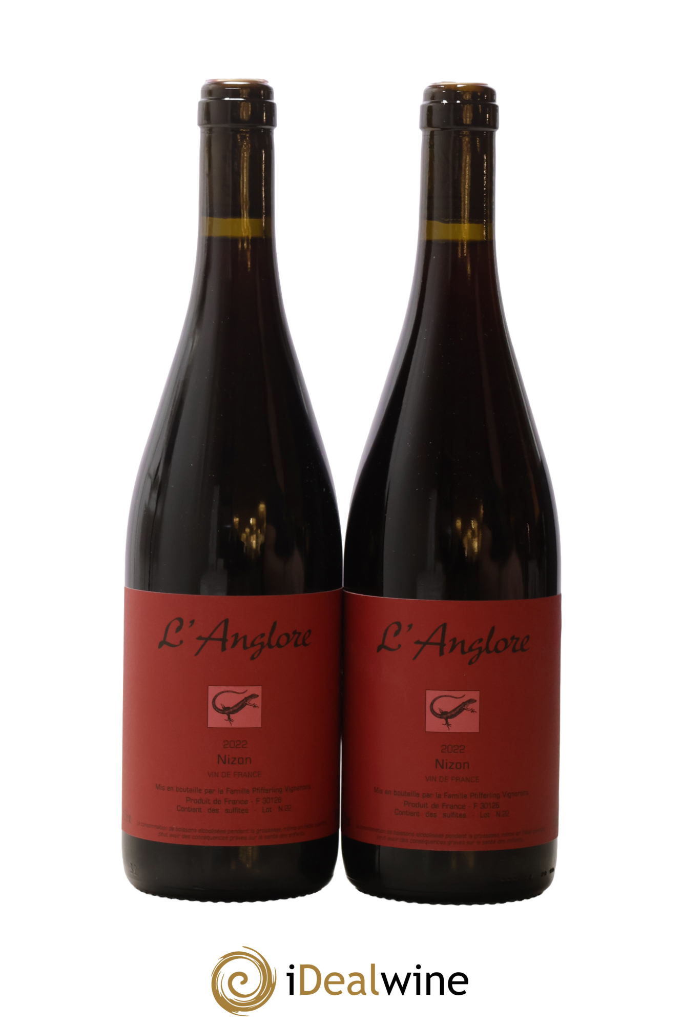Vin de France Nizon L'Anglore 2022 - Lot de 2 bouteilles - 0