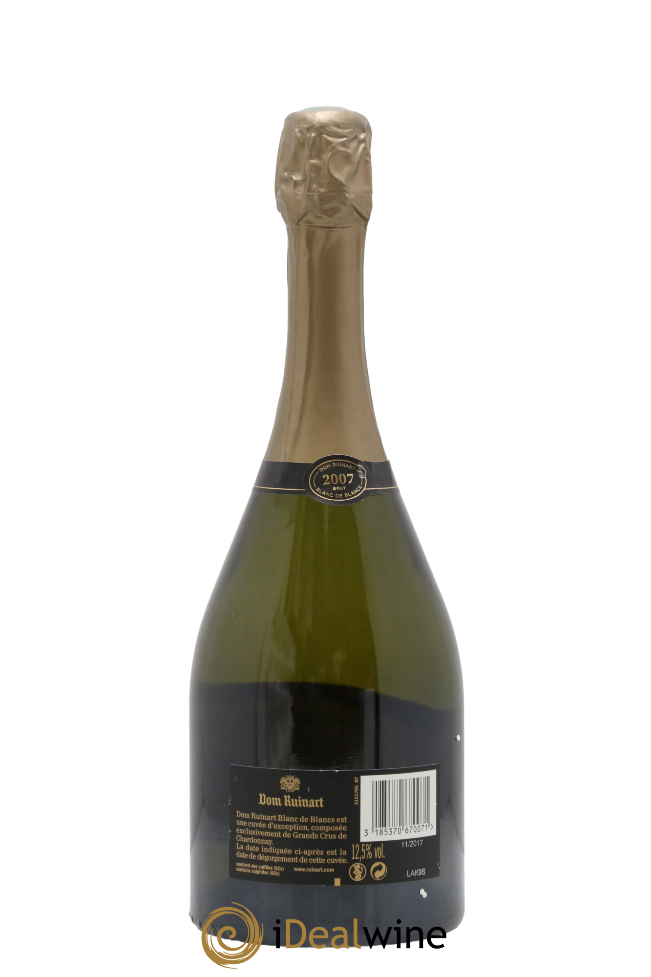 Dom Ruinart Brut Ruinart 2007 - Lot de 1 bouteille - 1