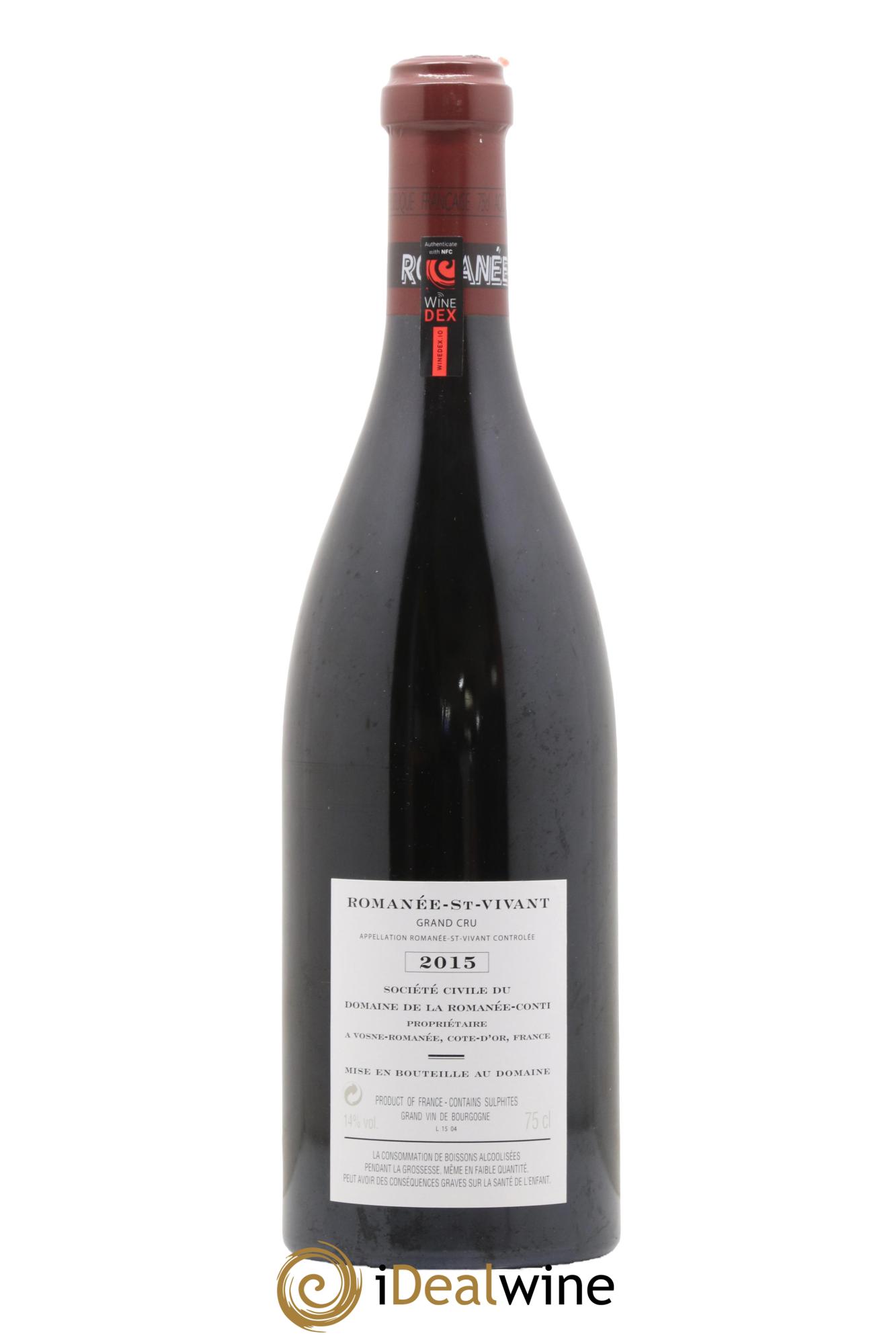 Romanée-Saint-Vivant Grand Cru Domaine de la Romanée-Conti 2015 - Lot de 1 bouteille - 1