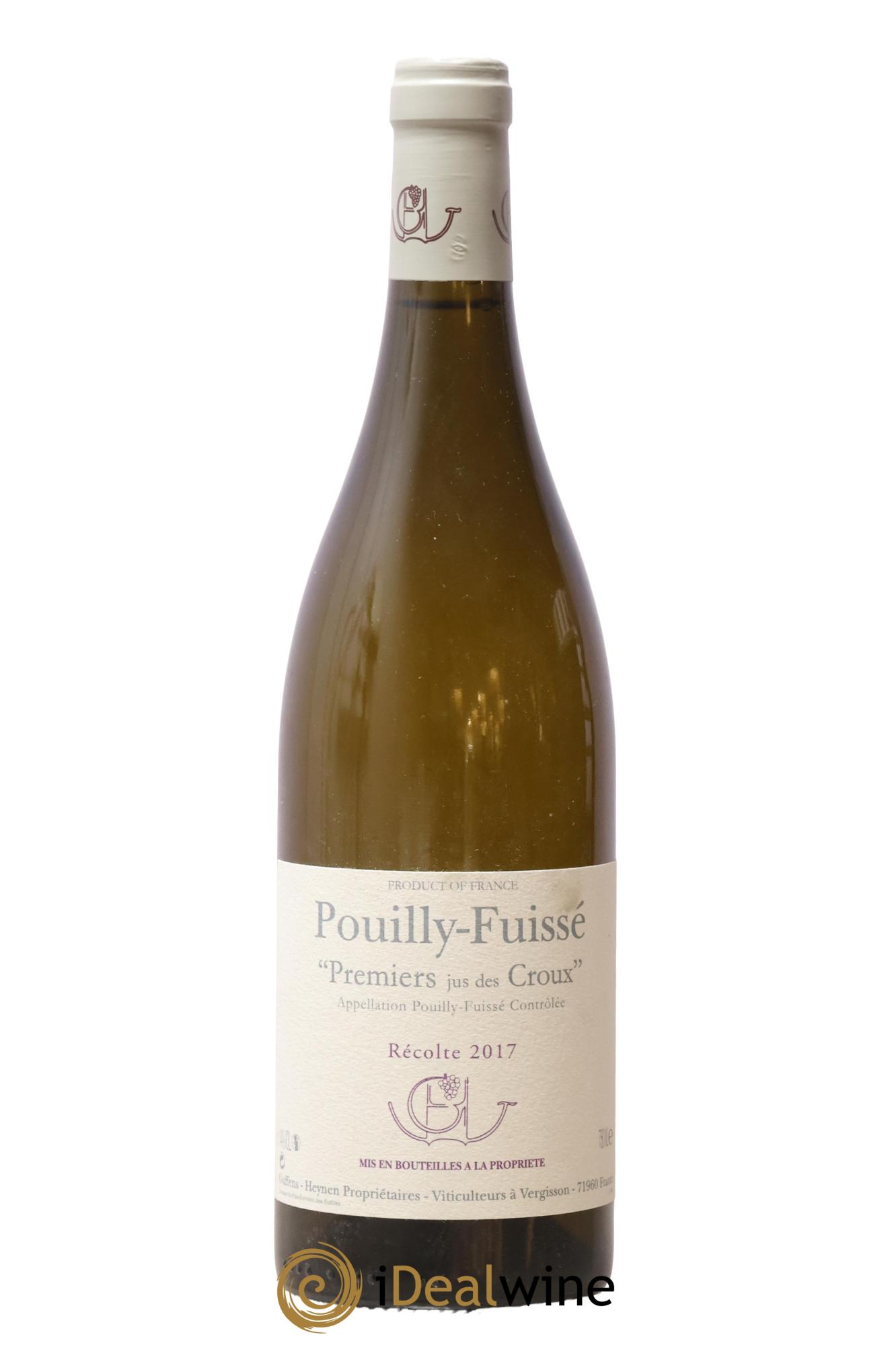 Pouilly-Fuissé 1er Jus des Croux Guffens-Heynen 2017 - Lot de 1 bouteille - 0